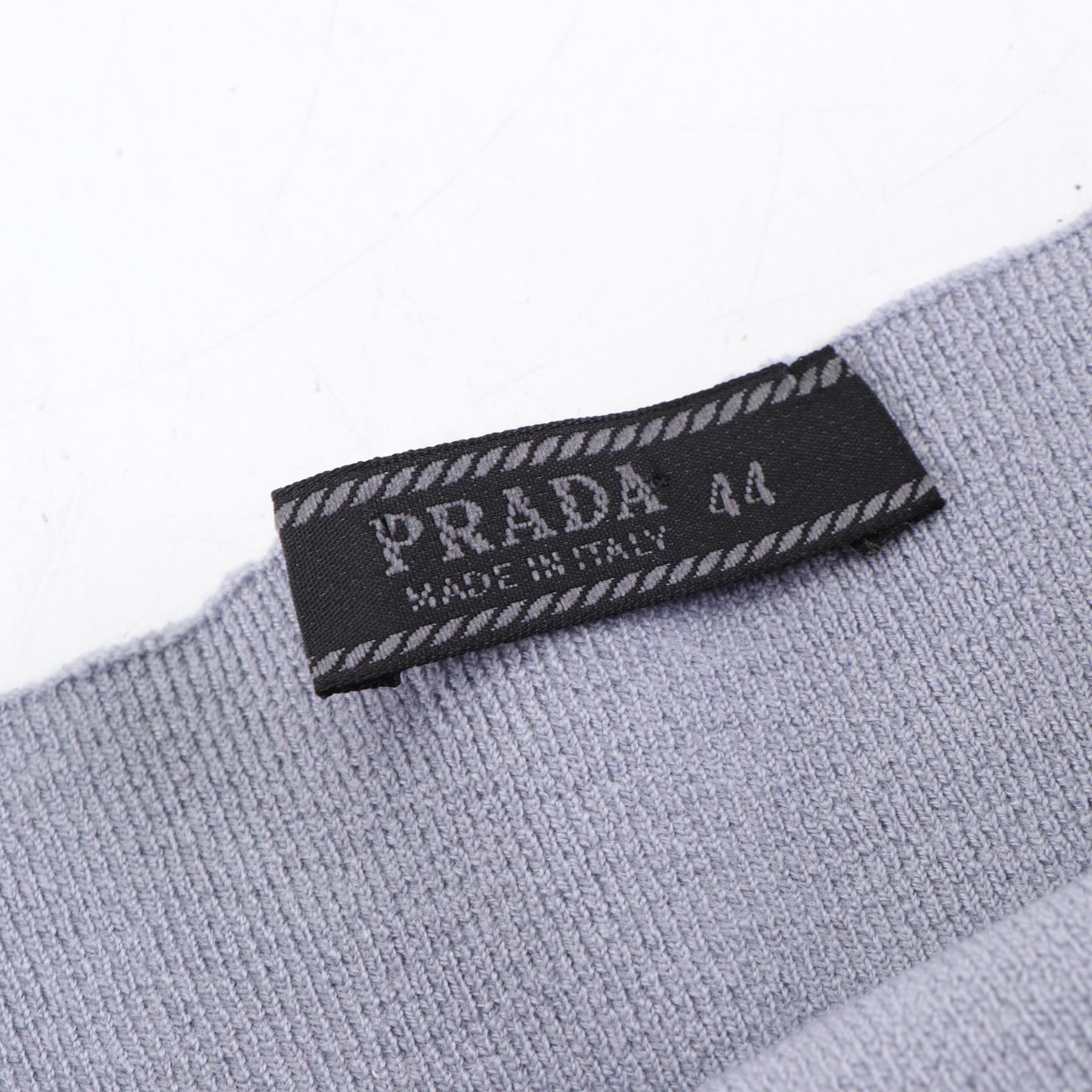 Prada Wide Headband in Knit Wool