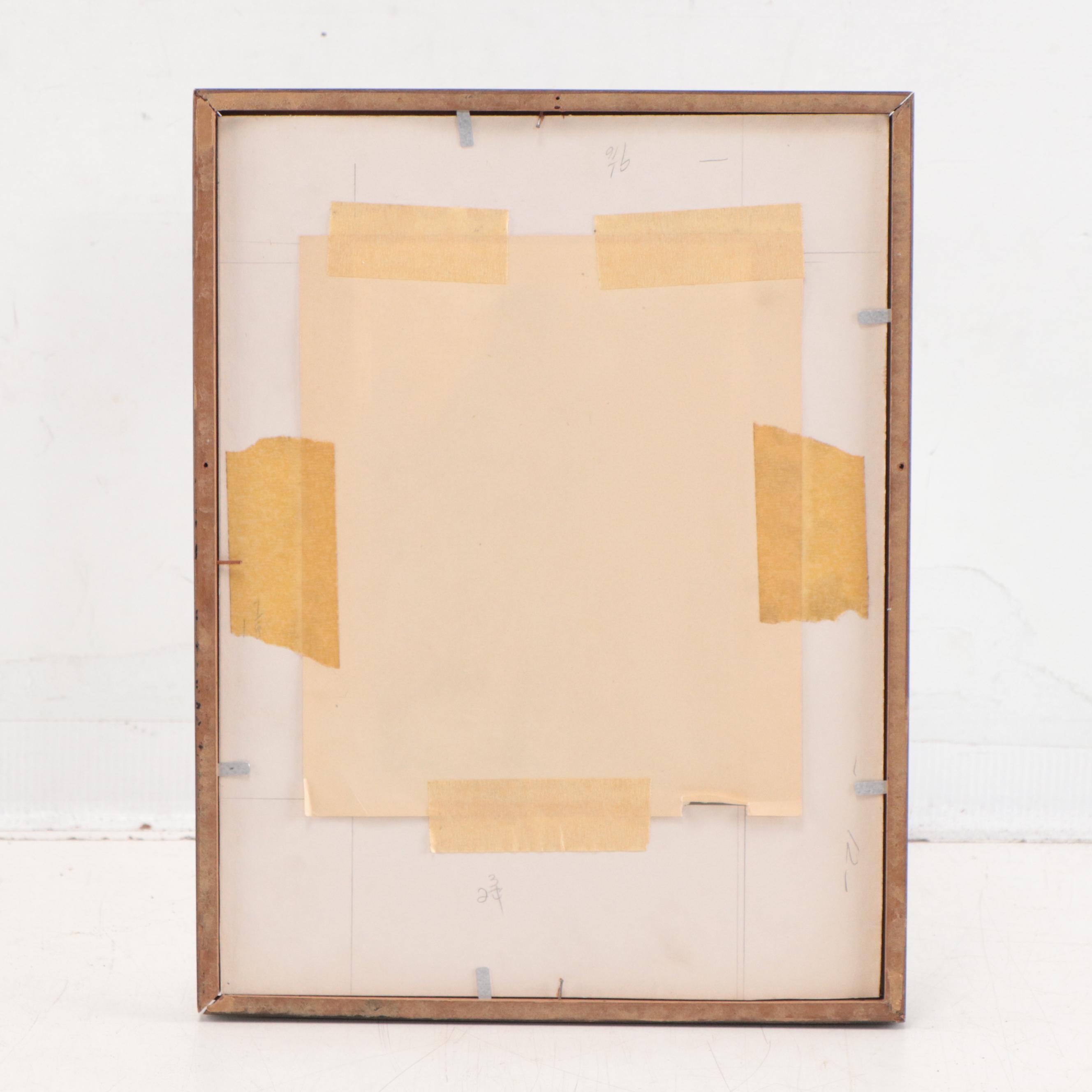 Figural Rotogravure of a Family, Late 20th Century