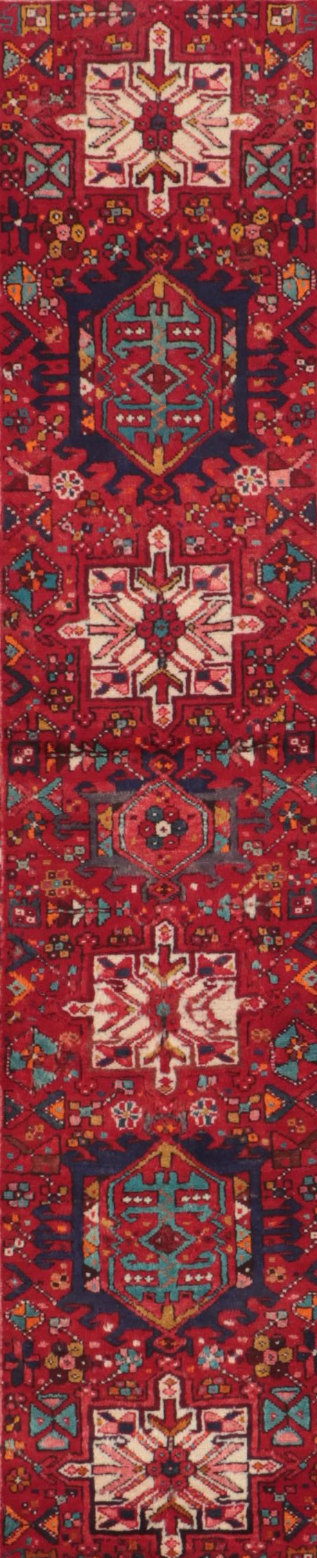2'3 x 8'10 Hand-Knotted Persian Karaja Carpet Runner