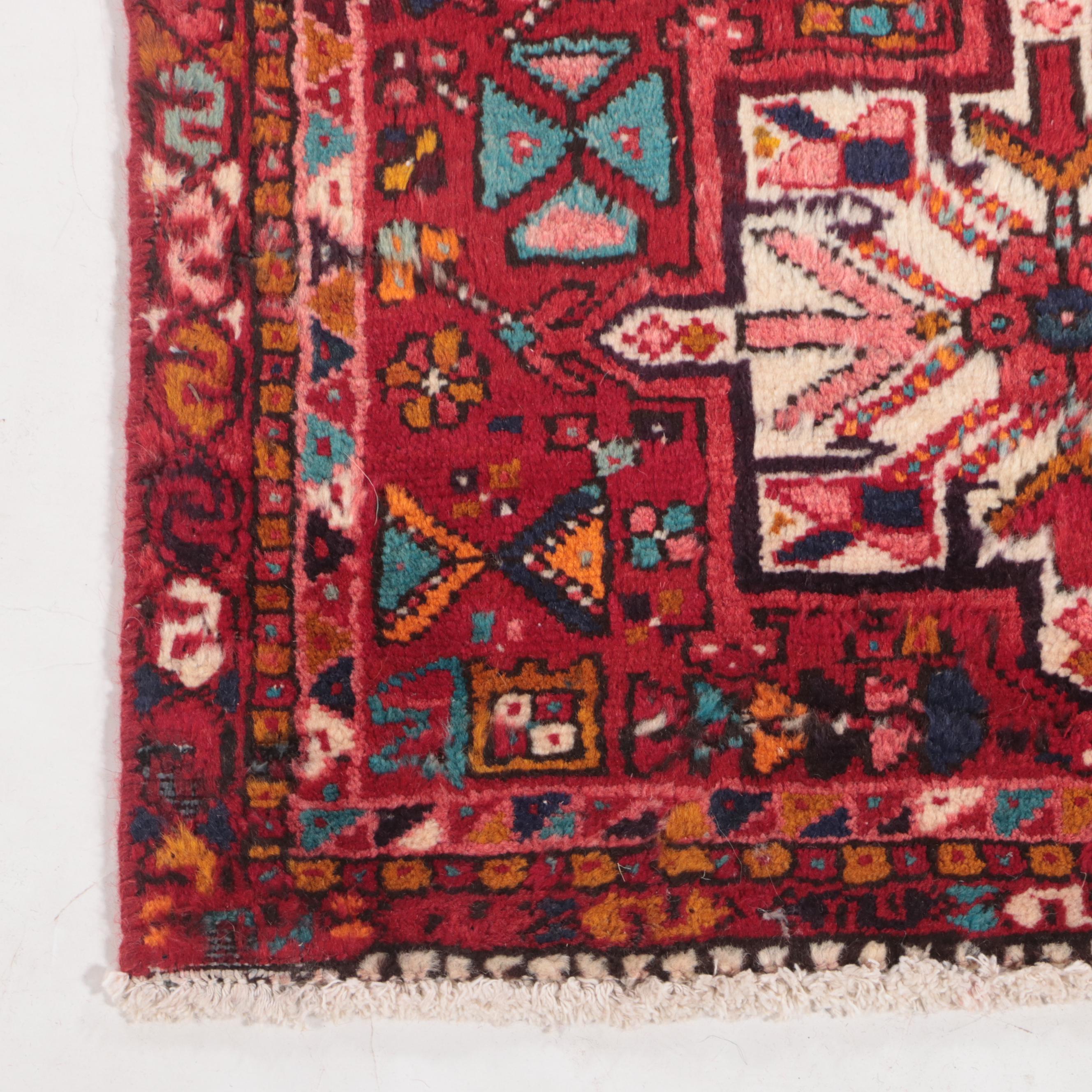 2'3 x 8'10 Hand-Knotted Persian Karaja Carpet Runner