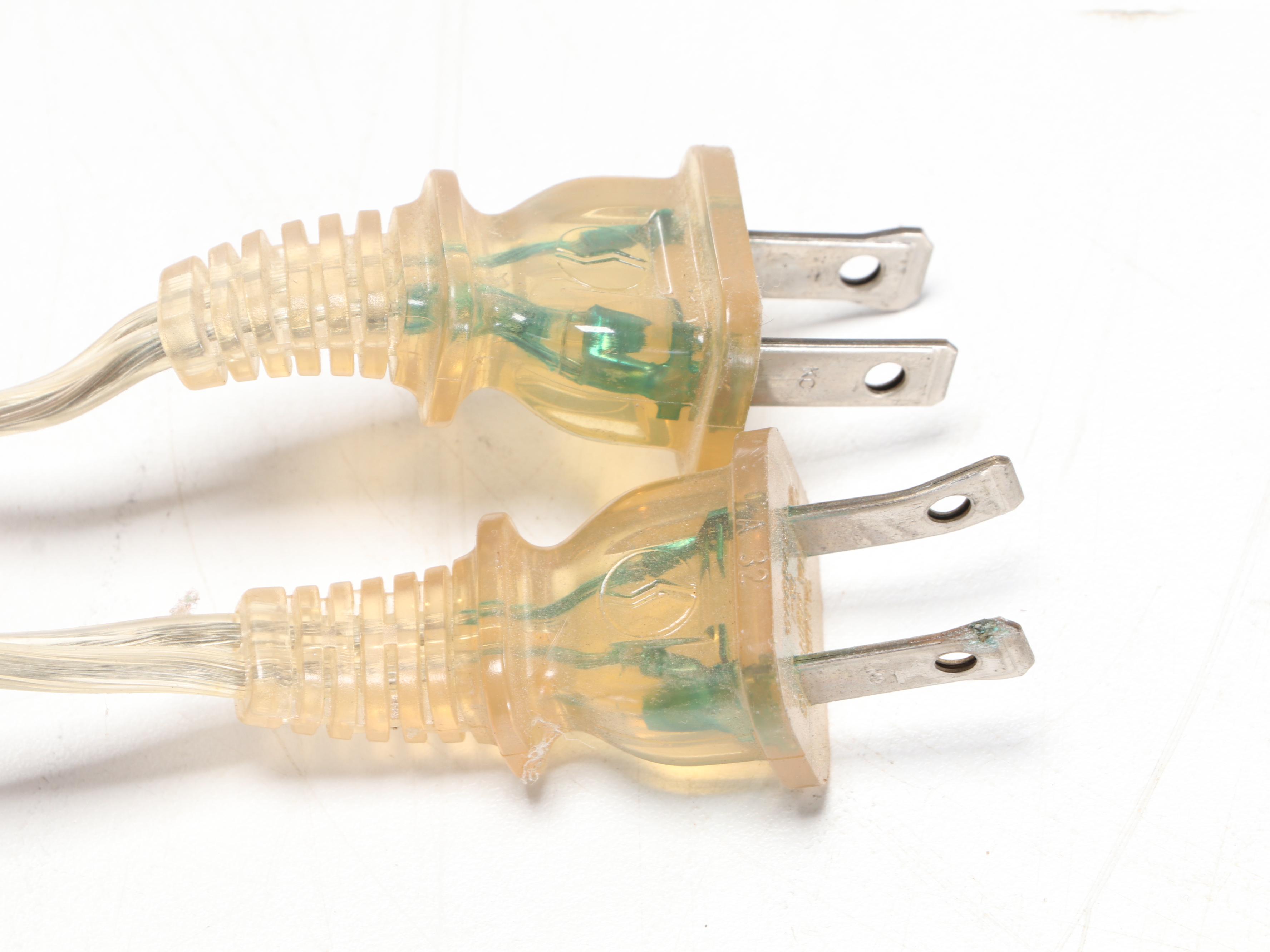 Pair of Urn Shaped Metallic Finish Composite Table Lamps, Contemporary