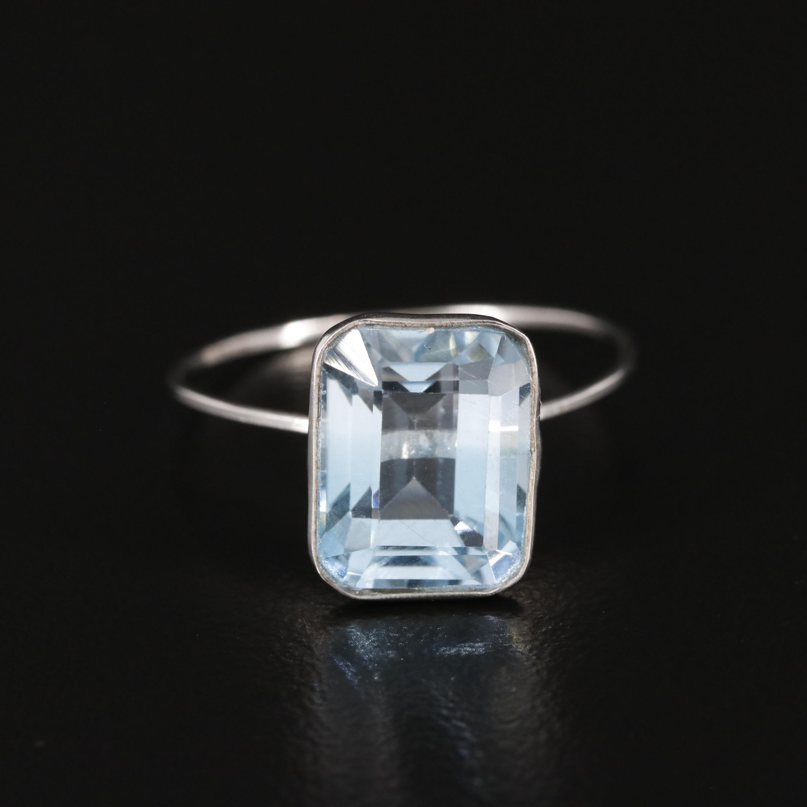 14K Blue Topaz Ring