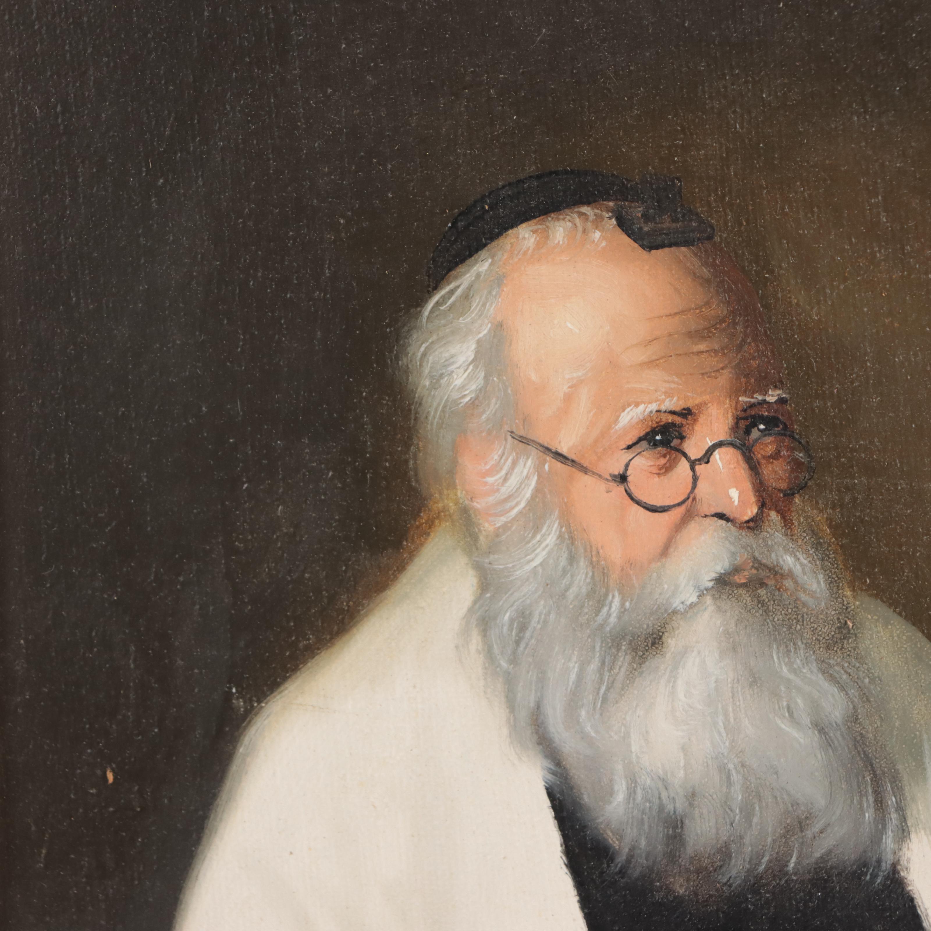 Portrait Oil Painting of Rabbi