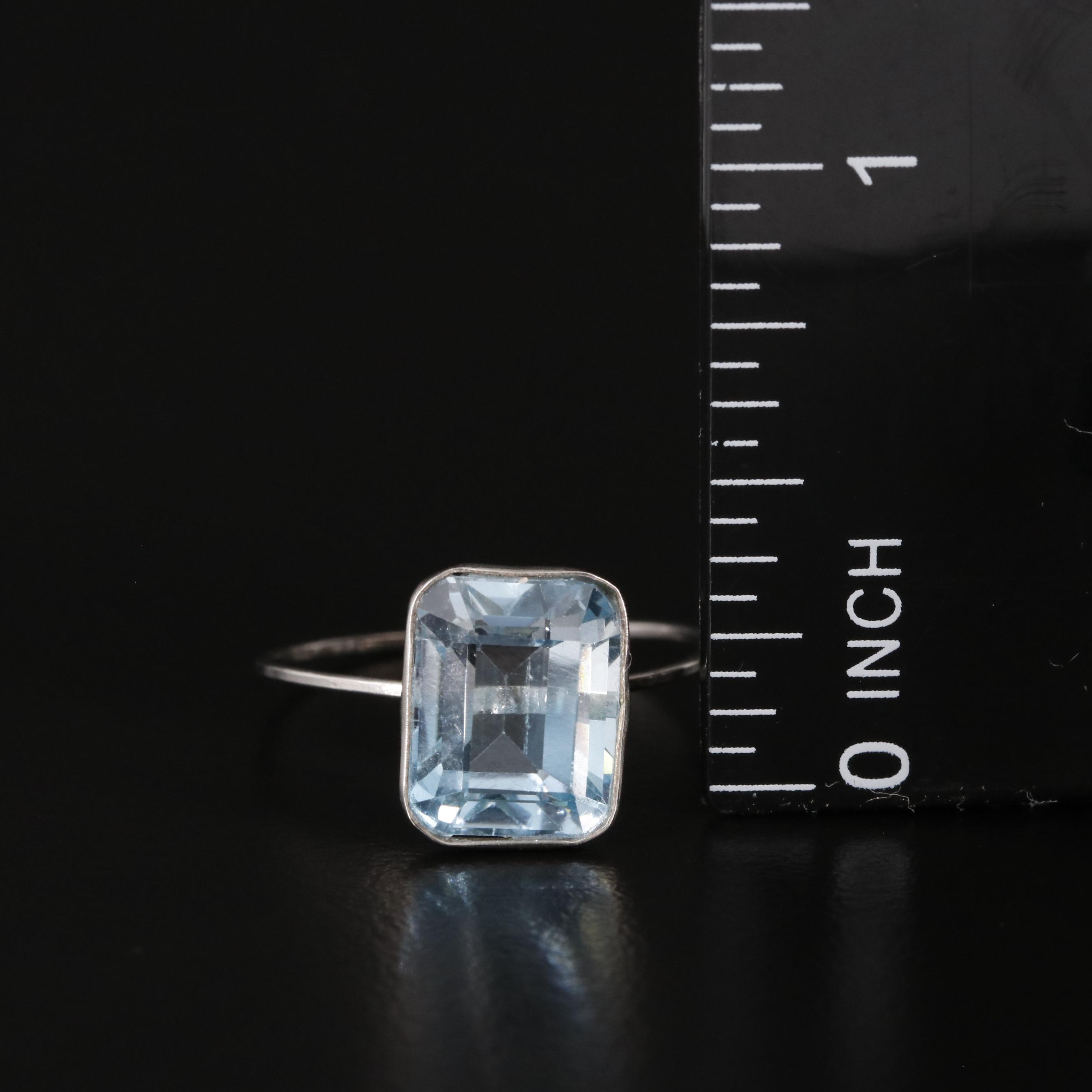 14K Blue Topaz Ring