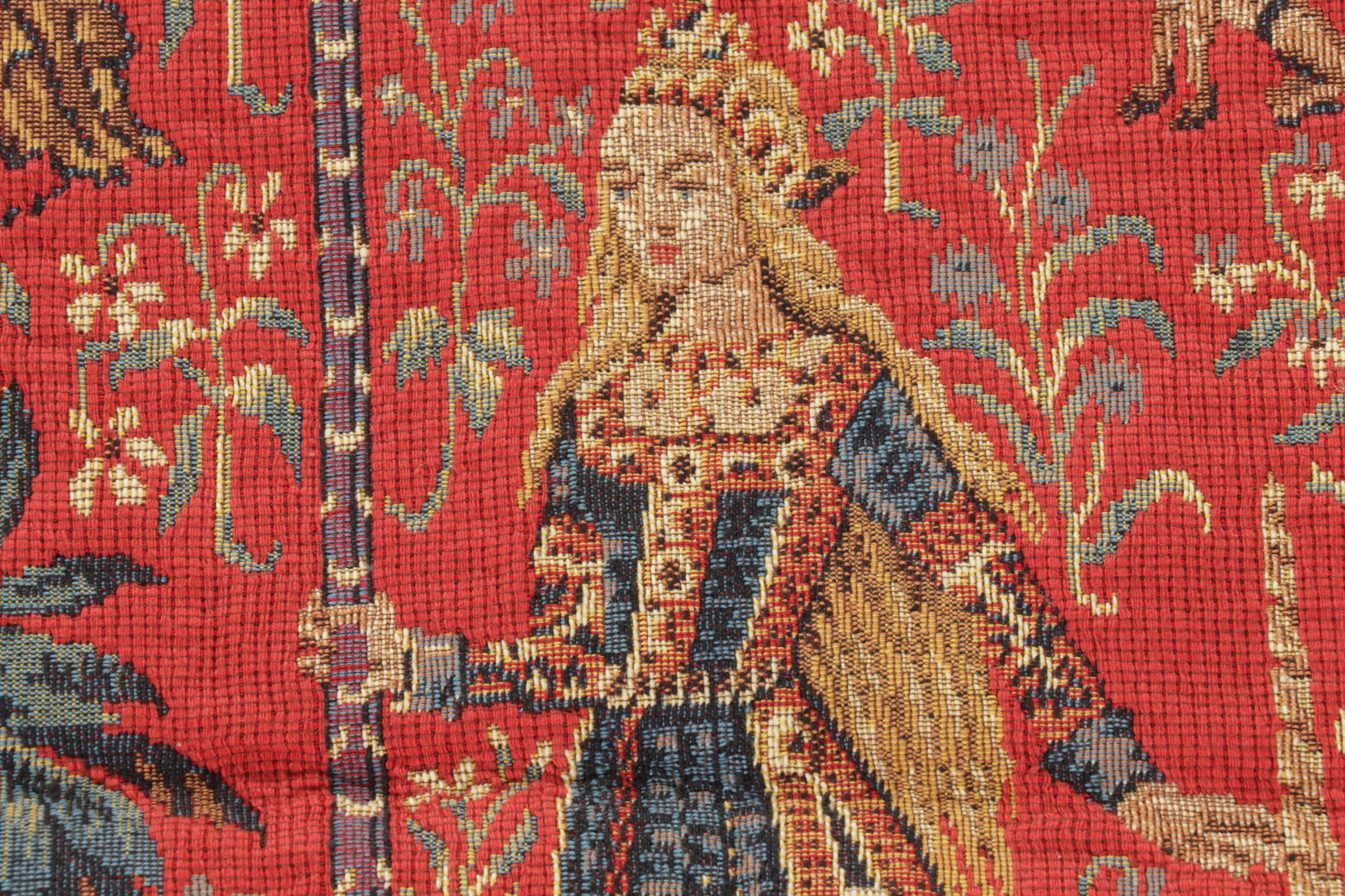 French Point des Meurins "The Touch" Machine Woven Tapestry