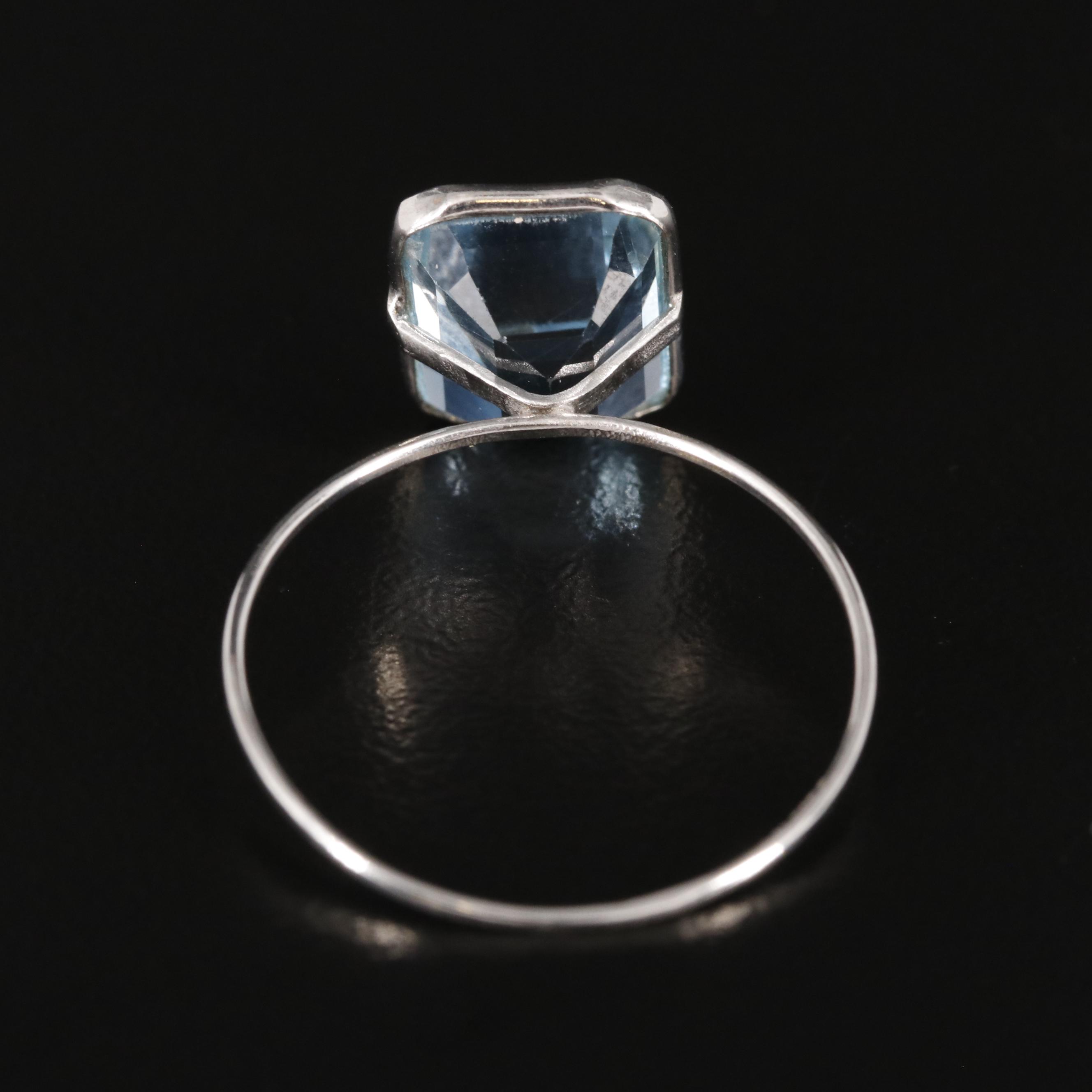 14K Blue Topaz Ring