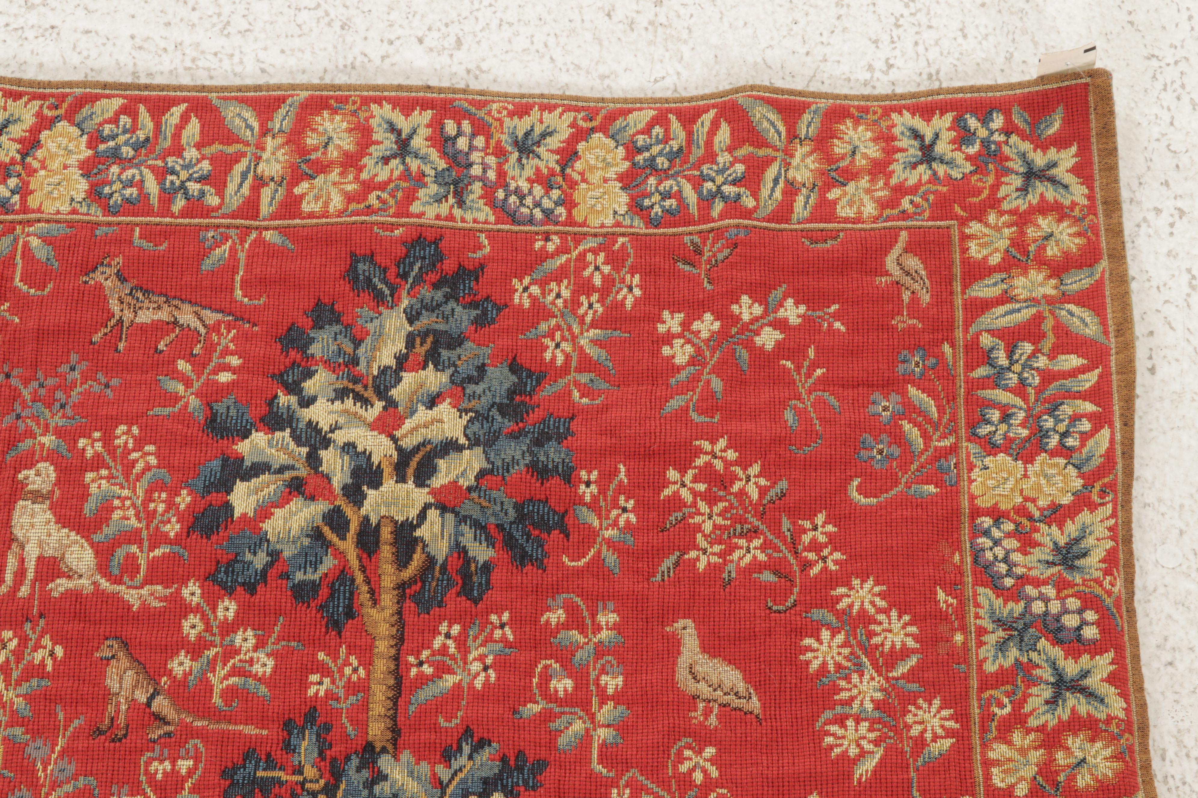 French Point des Meurins "The Touch" Machine Woven Tapestry