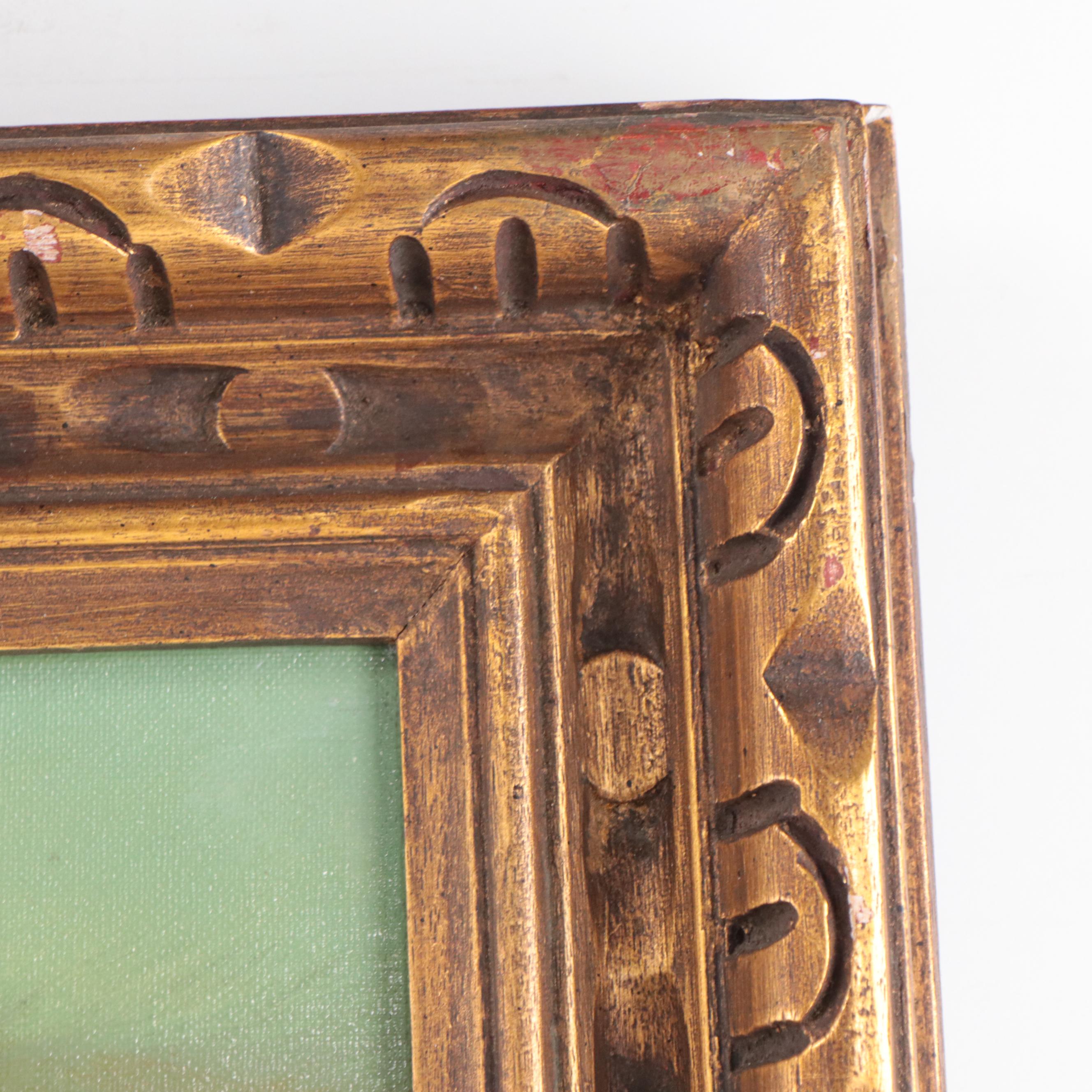 Sunset Seascape Oil Painting of Crashing Waves