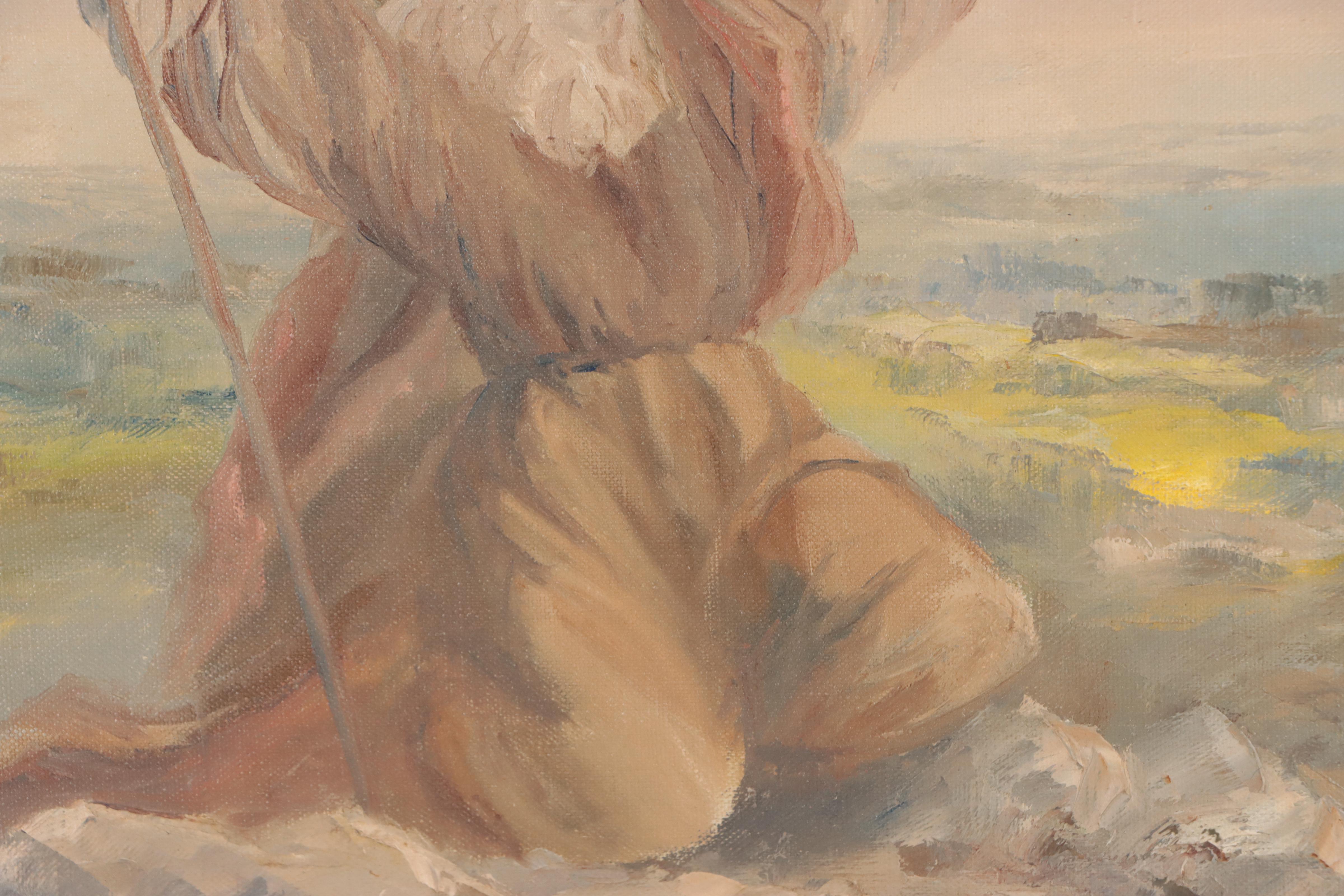 Gertrude Grigorov Oil Painting of Moses