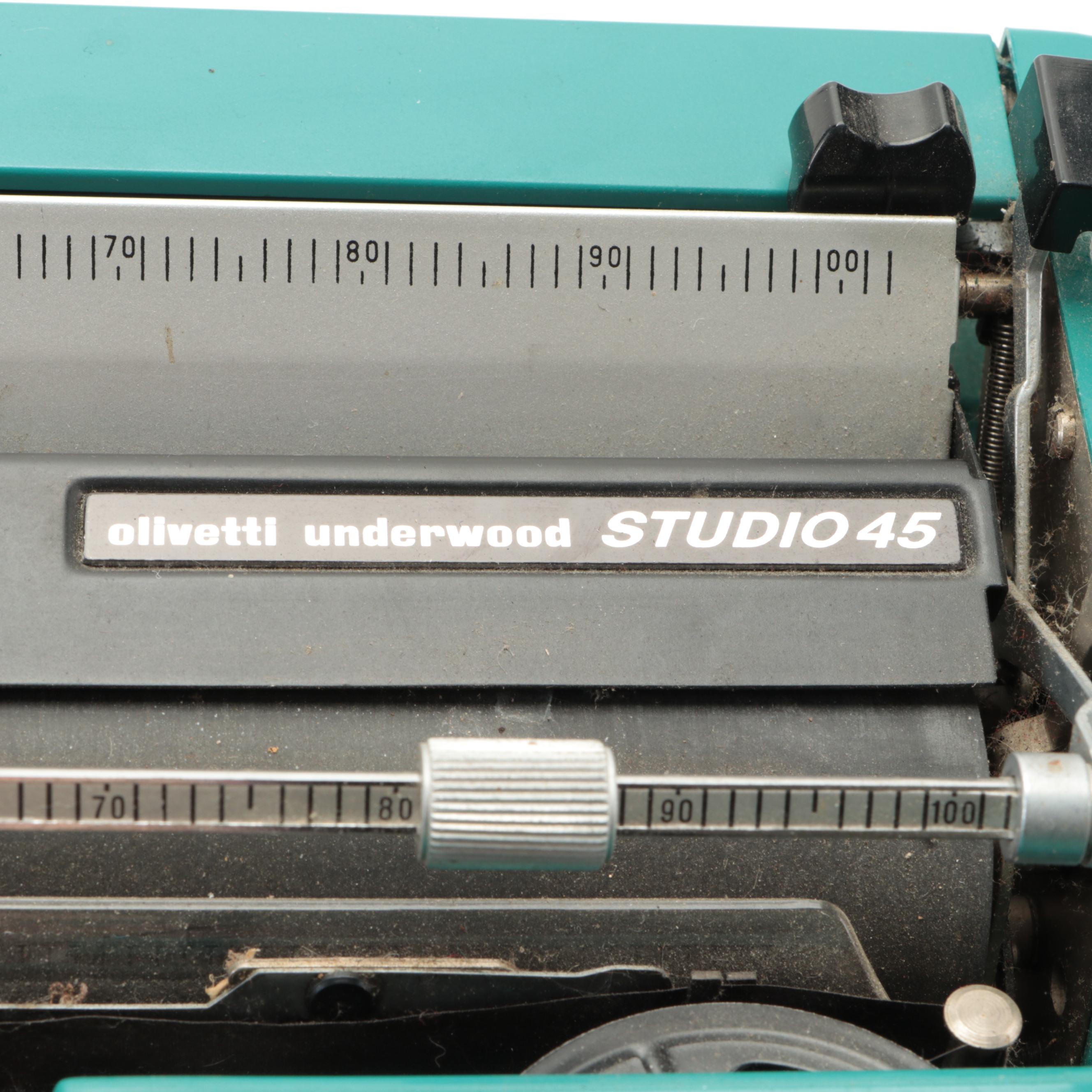 Olivetti Underwood "Studio 45" Typewriter, 1965