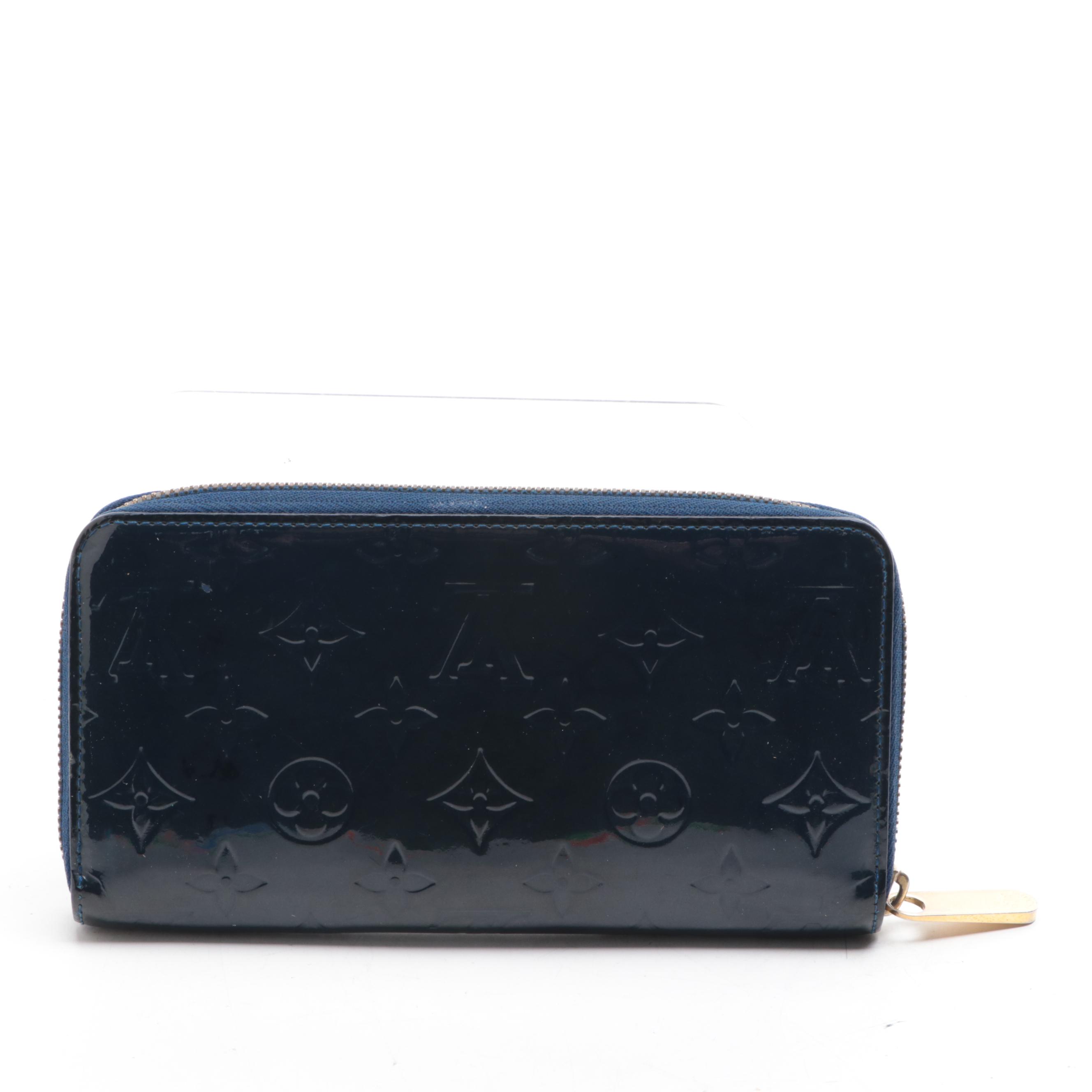 Louis Vuitton Zippy Wallet in Grand Blue Monogram Vernis