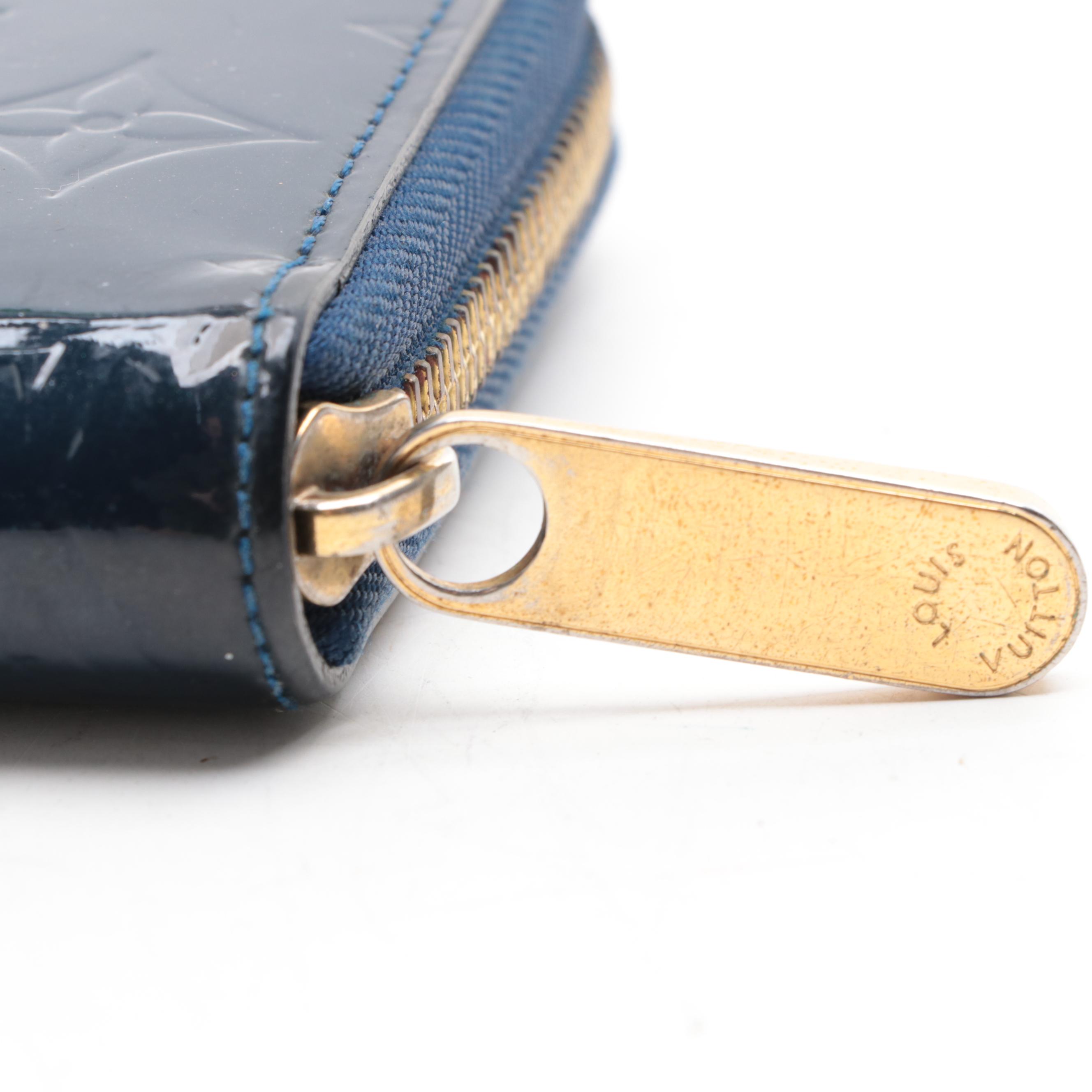 Louis Vuitton Zippy Wallet in Grand Blue Monogram Vernis