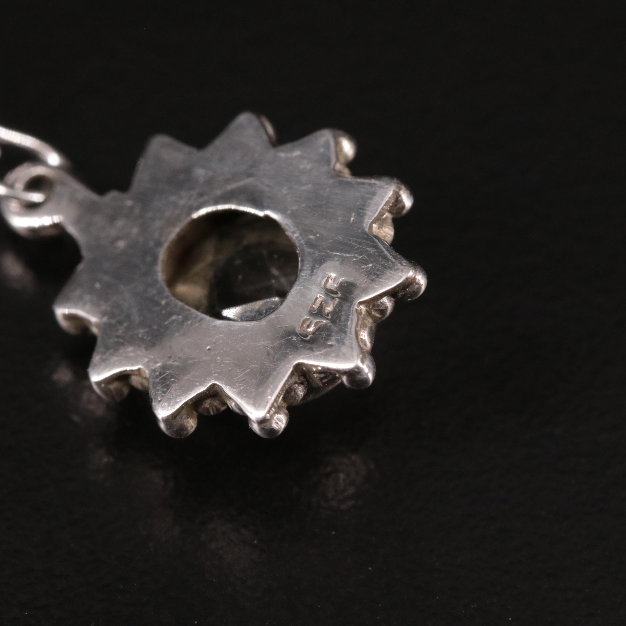 Sterling Prasiolite Drop Earrings