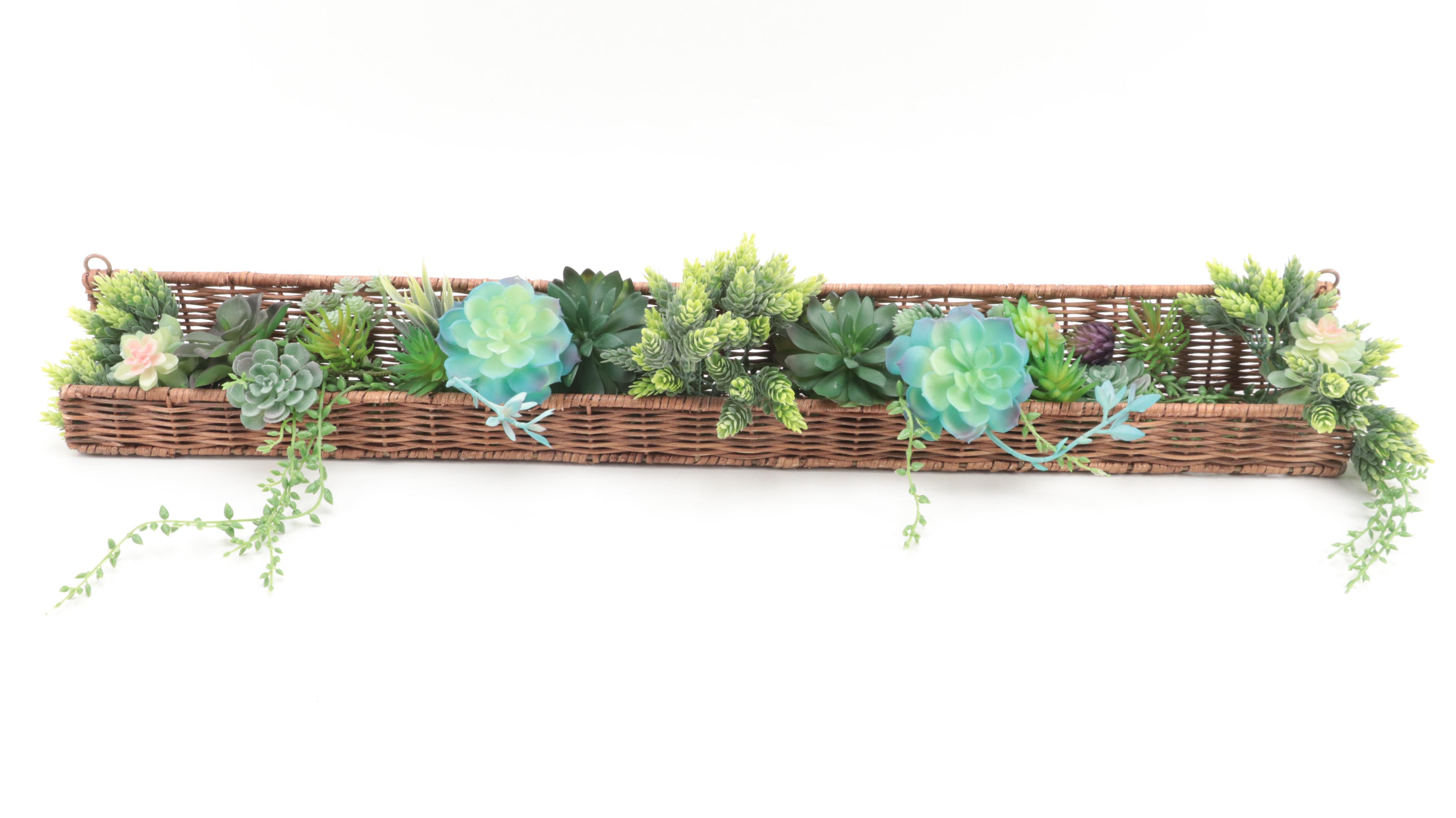 Sempervivum Hen and Chicks Artificial Arrangements and Wall Decor