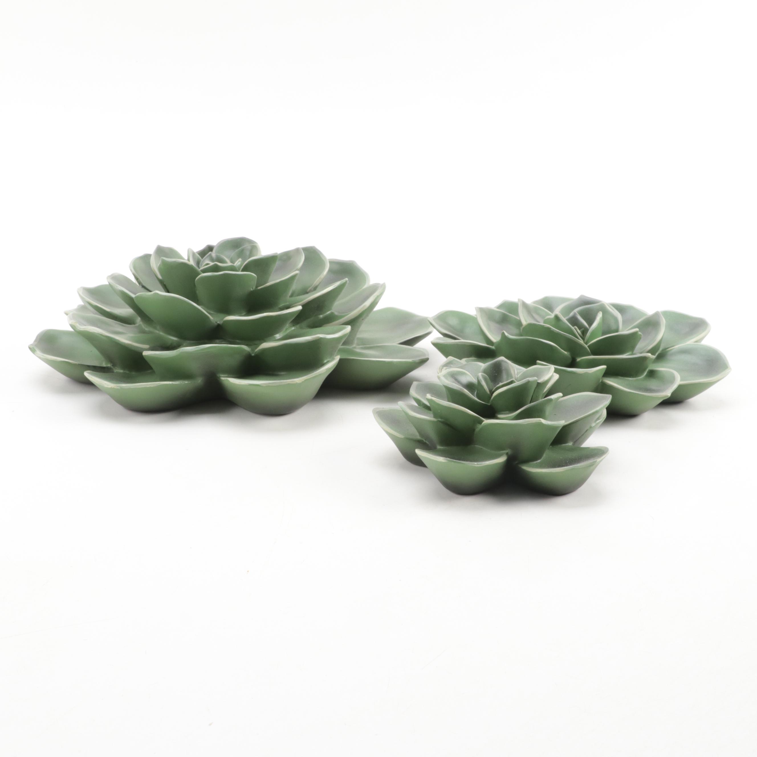 Sempervivum Hen and Chicks Artificial Arrangements and Wall Decor