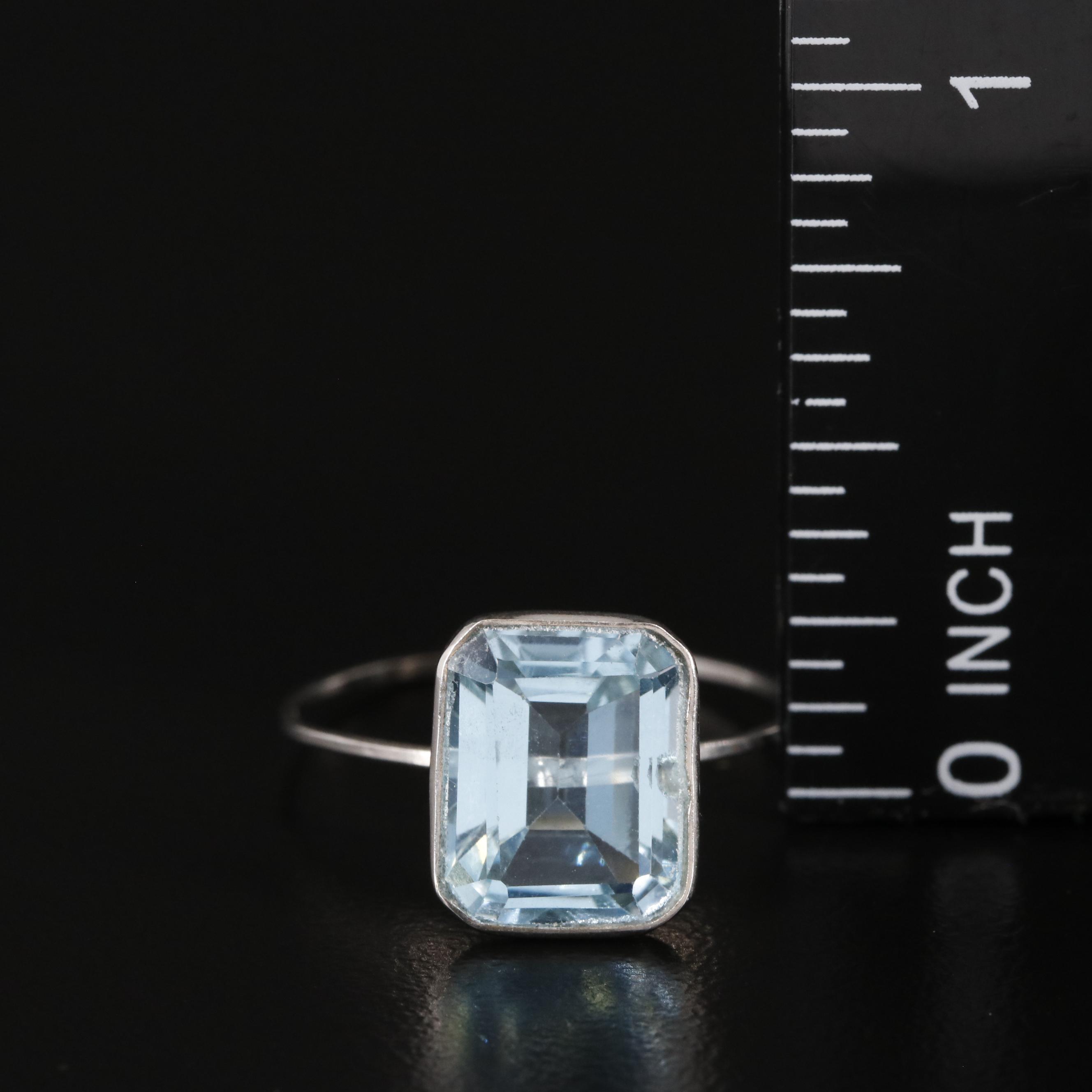 14K Blue Topaz Ring