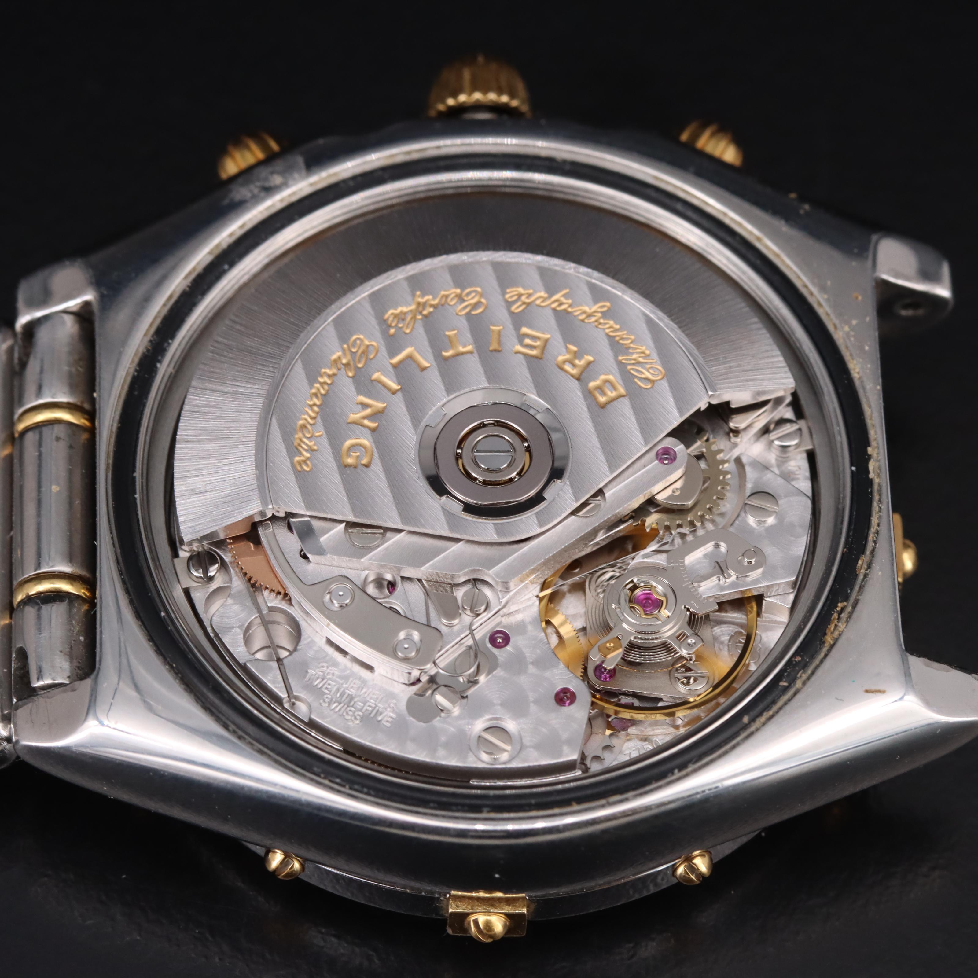 18K and Stainless Steel Breitling Chronomat Chronograph Watch