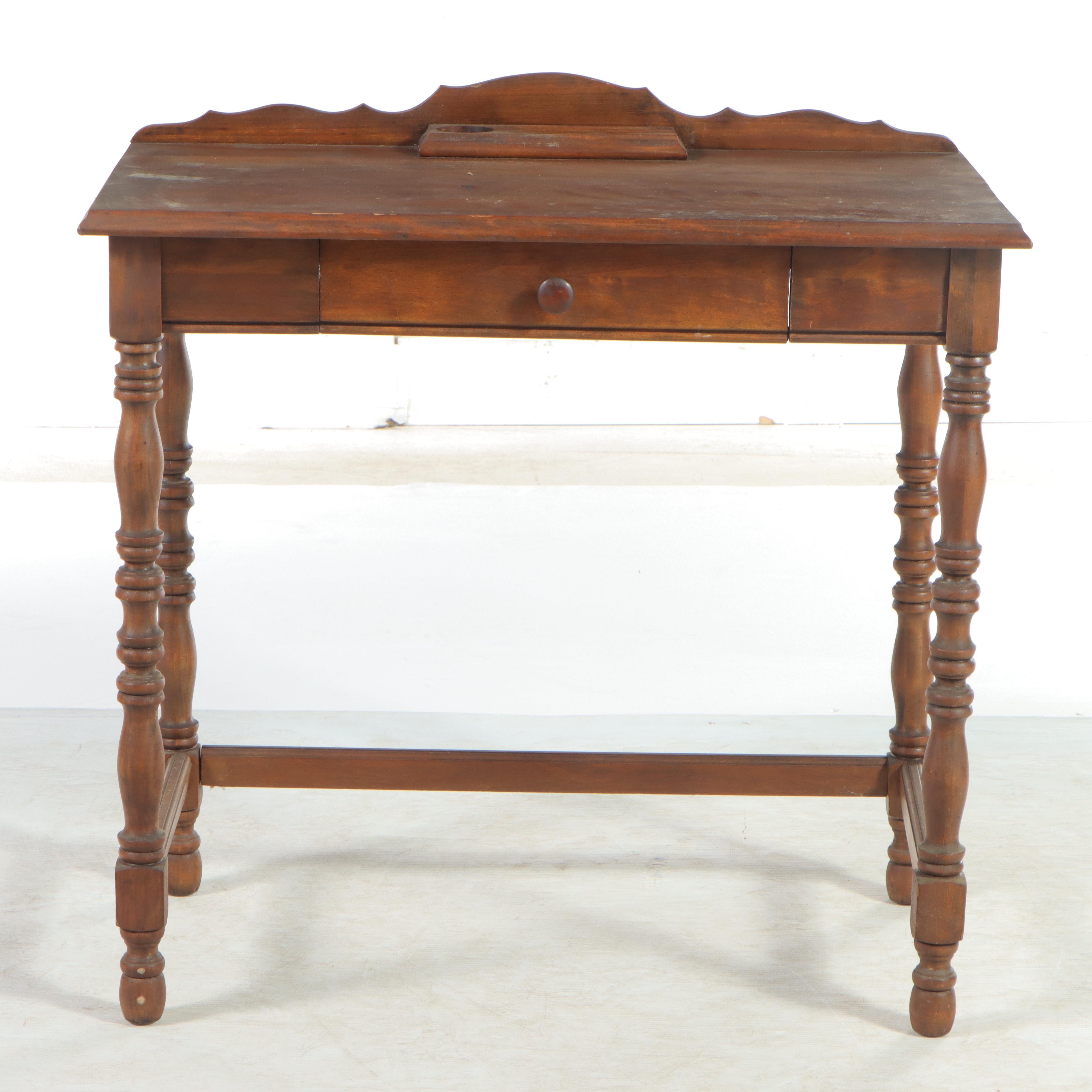 Colonial Revival Walnut-Stained Writing Table, circa 1930