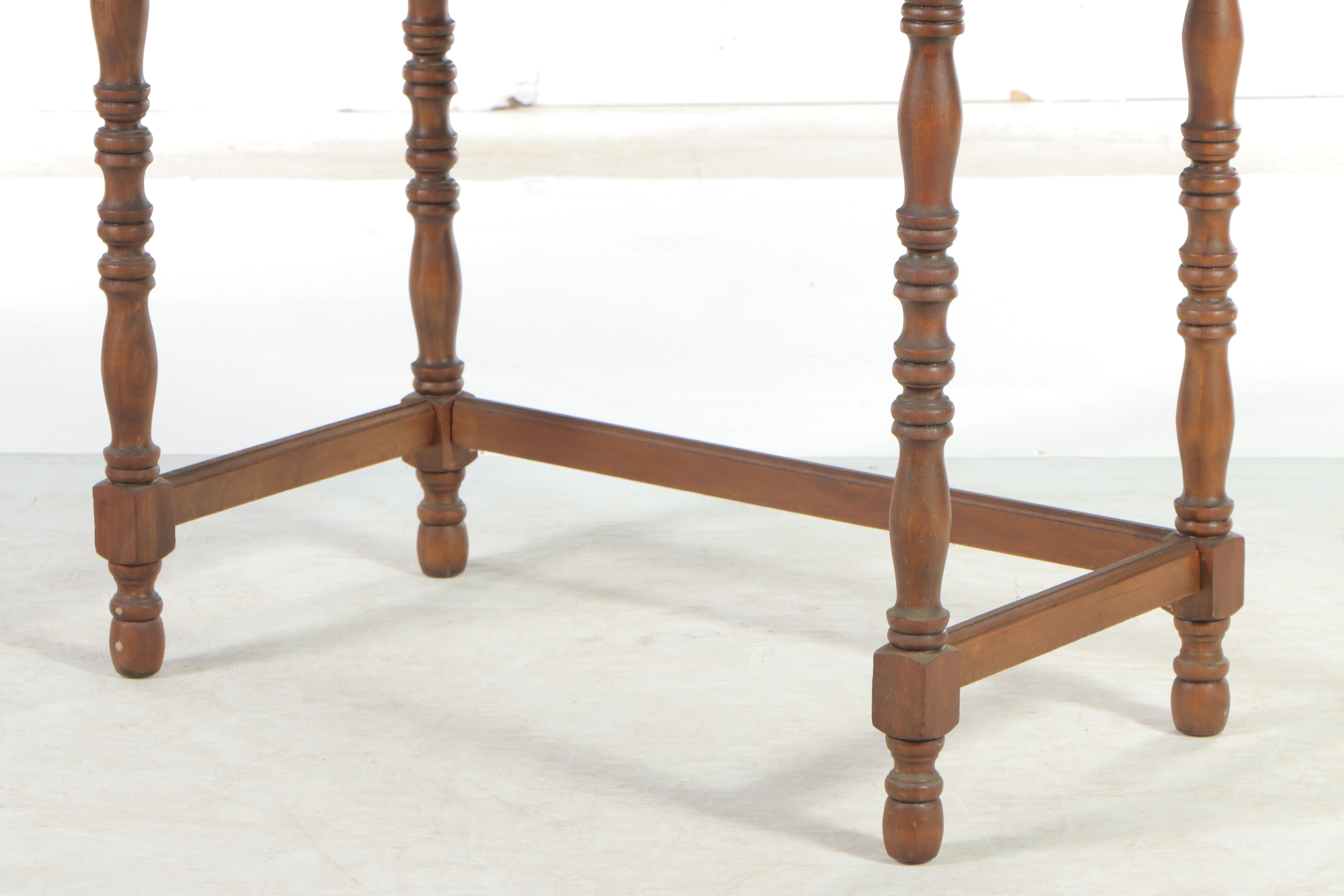 Colonial Revival Walnut-Stained Writing Table, circa 1930