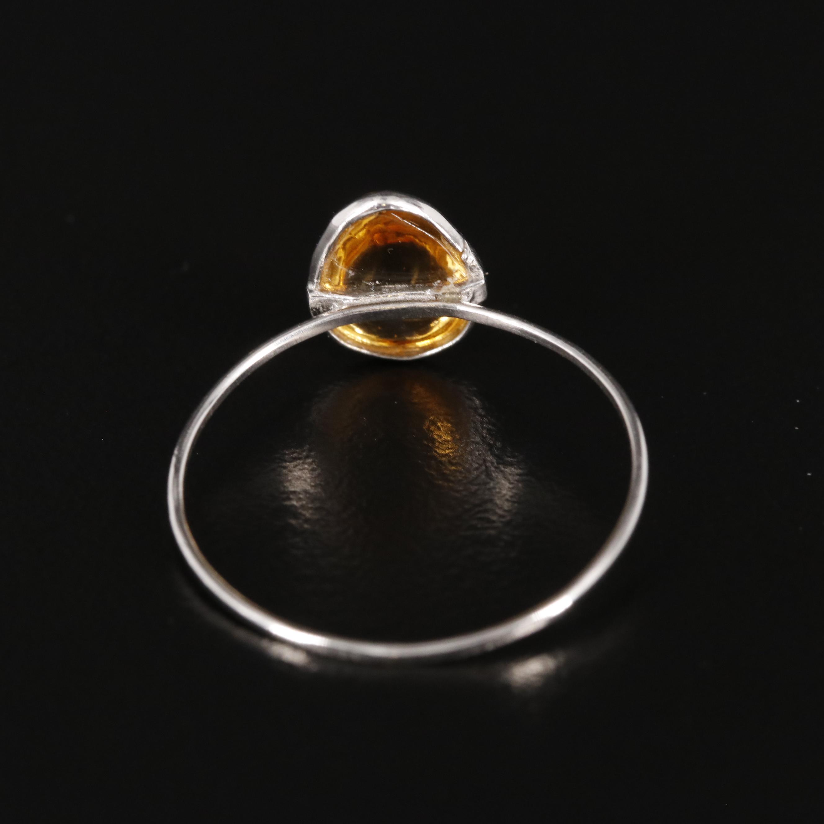14K Citrine Ring