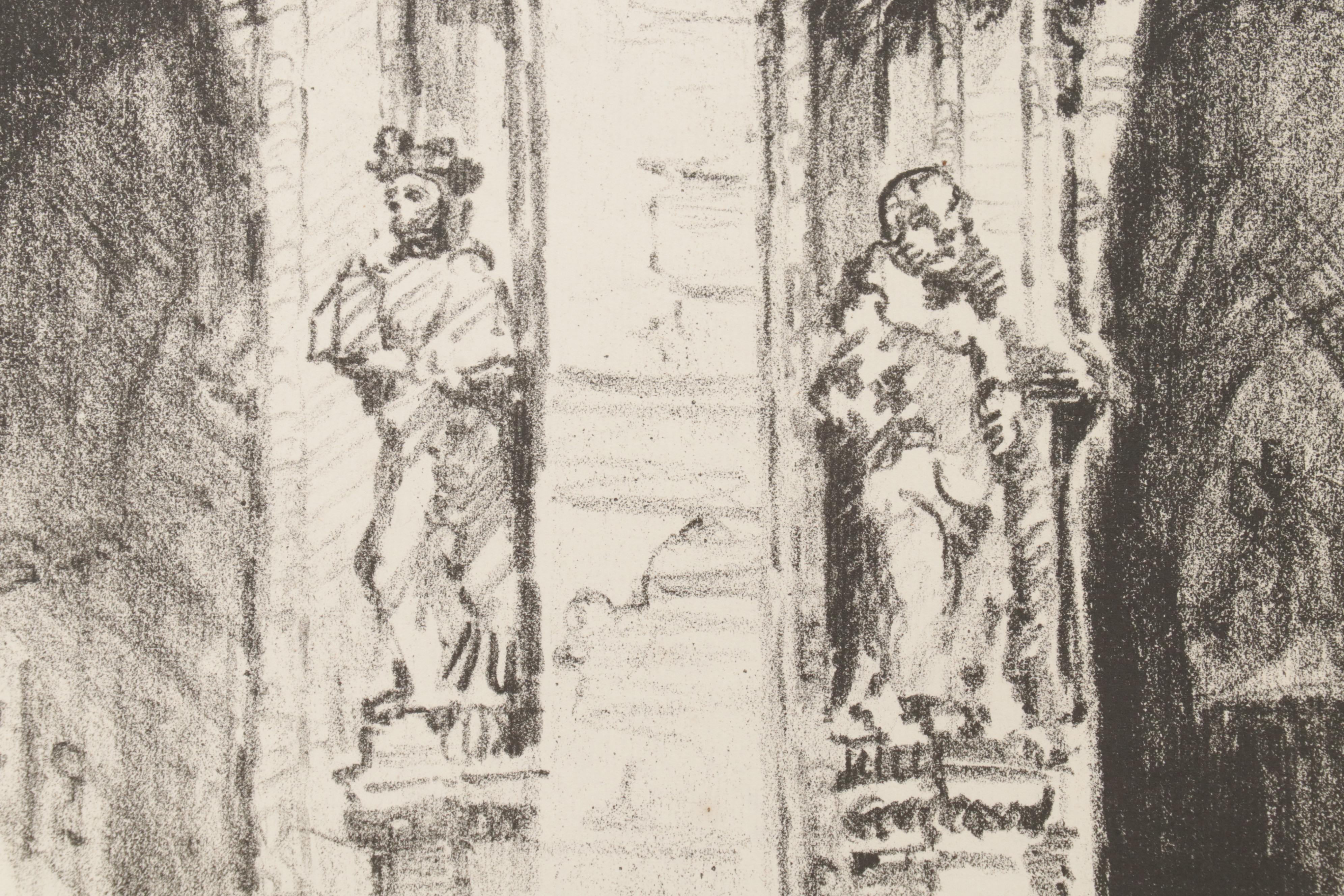 Howard Leigh Architectural Lithographs, Circa 1960