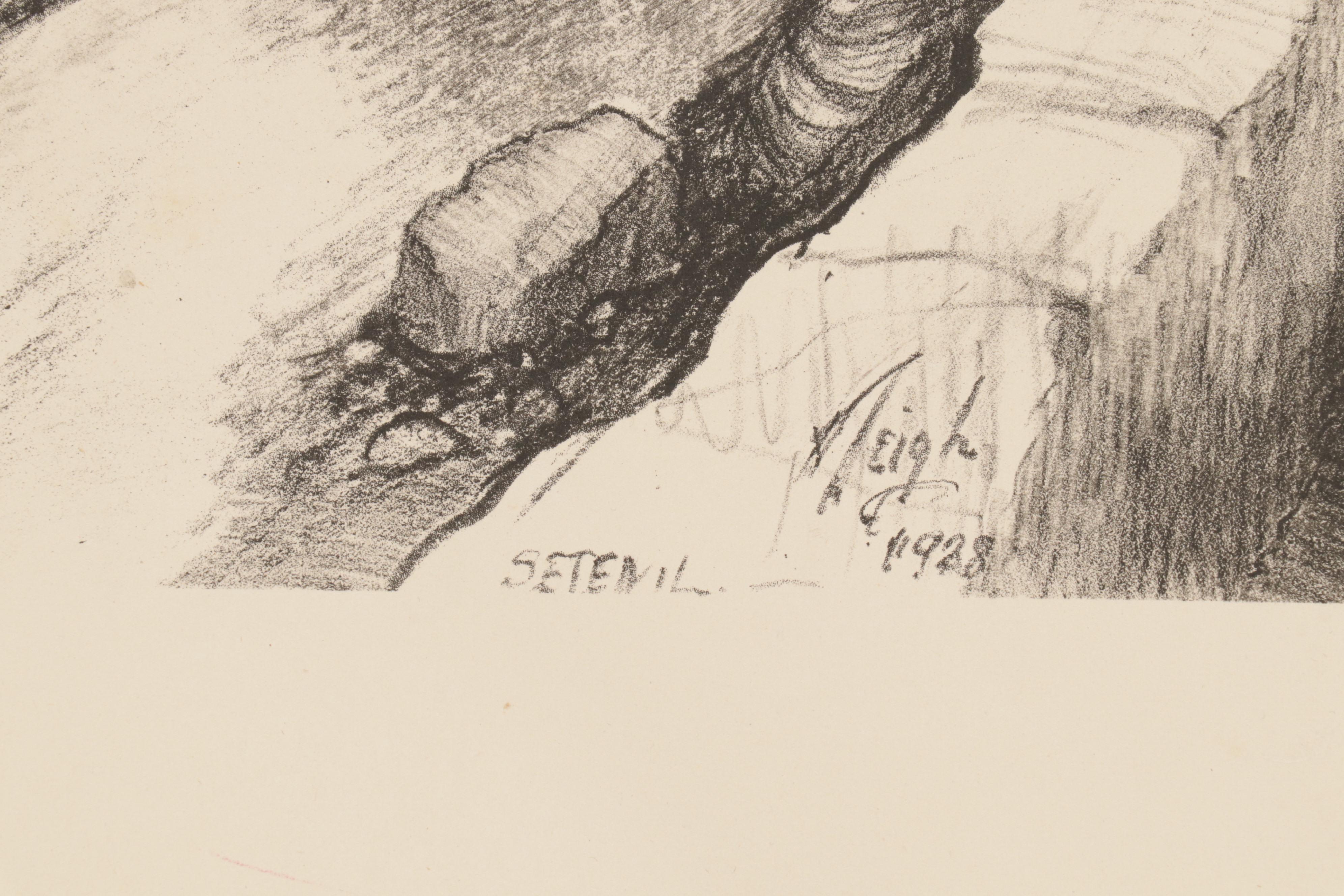 Howard Leigh Architectural Lithographs, Circa 1960