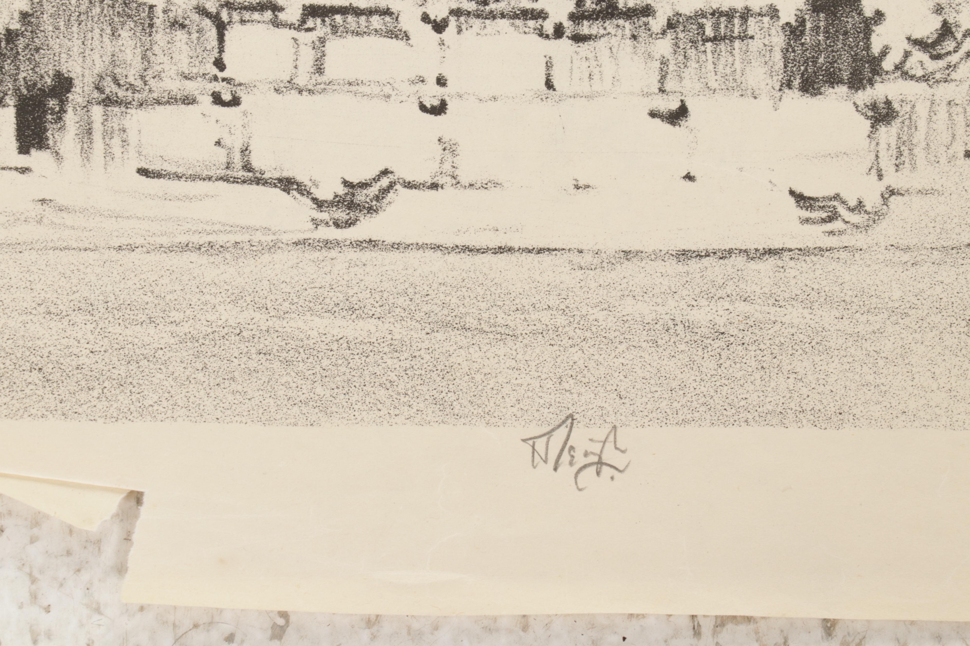 Howard Leigh Architectural Lithographs, Circa 1960