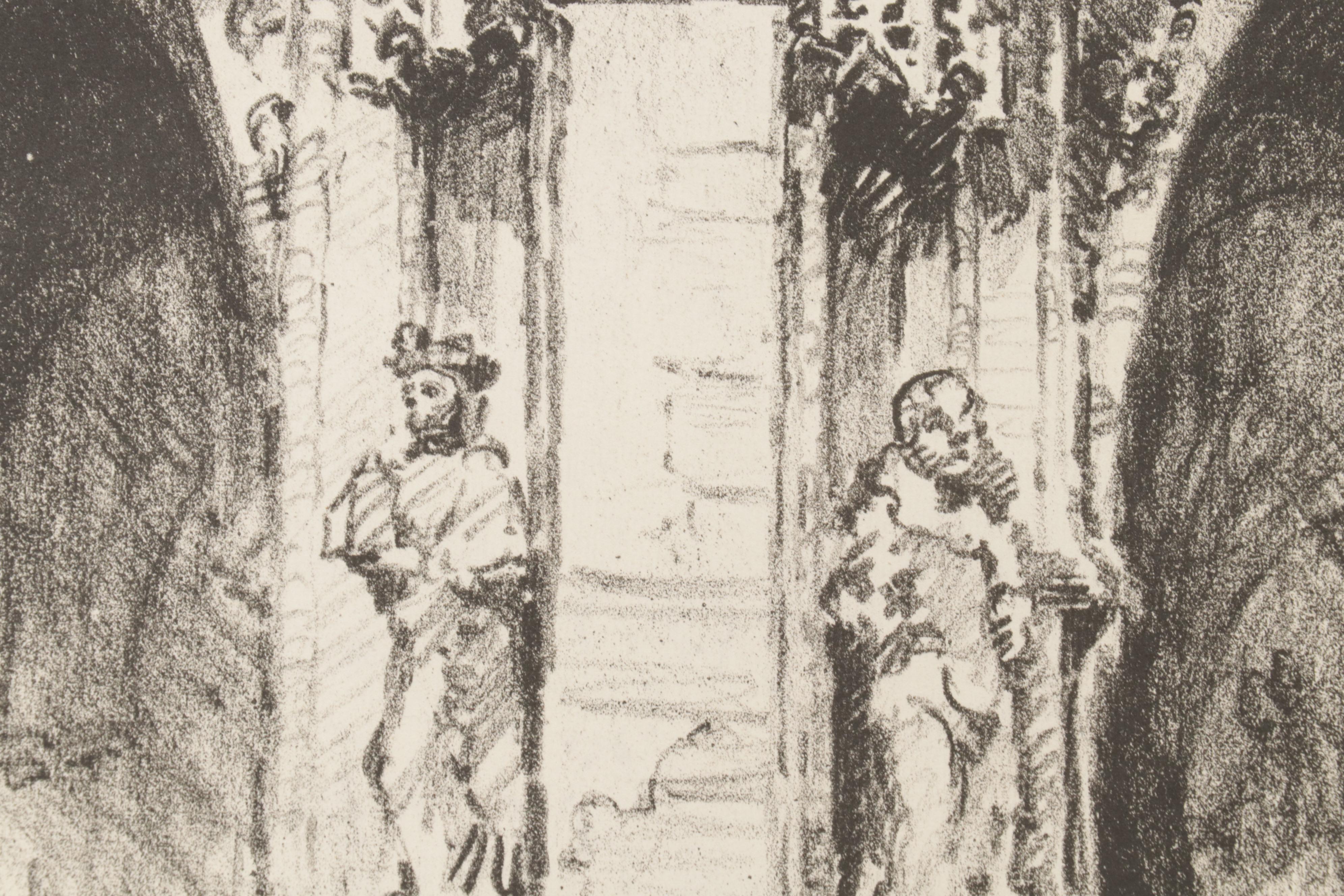 Howard Leigh Architectural Lithographs, Circa 1960