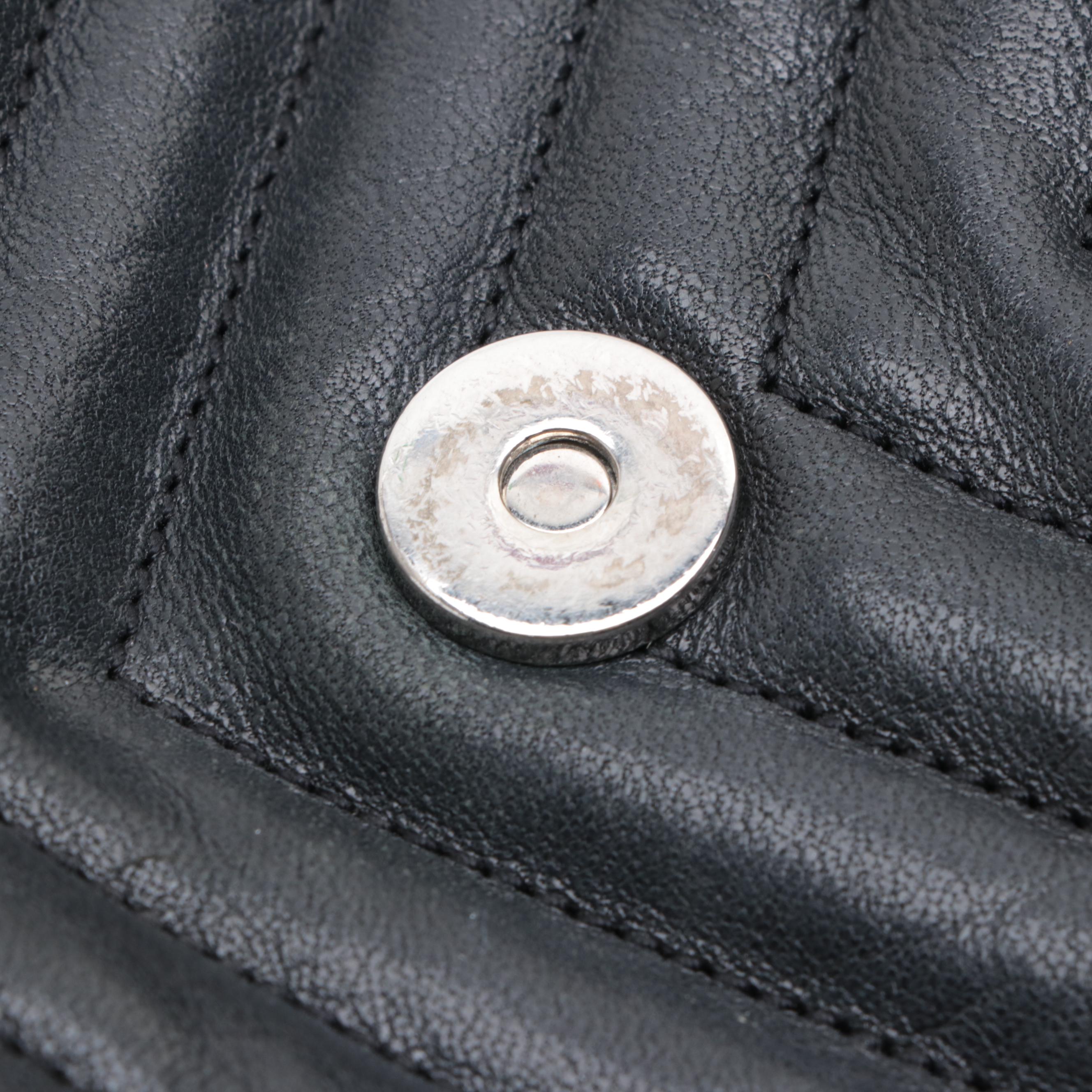 Saint Laurent Large Classic Monogram College Bag in Matelassé Chevron Leather