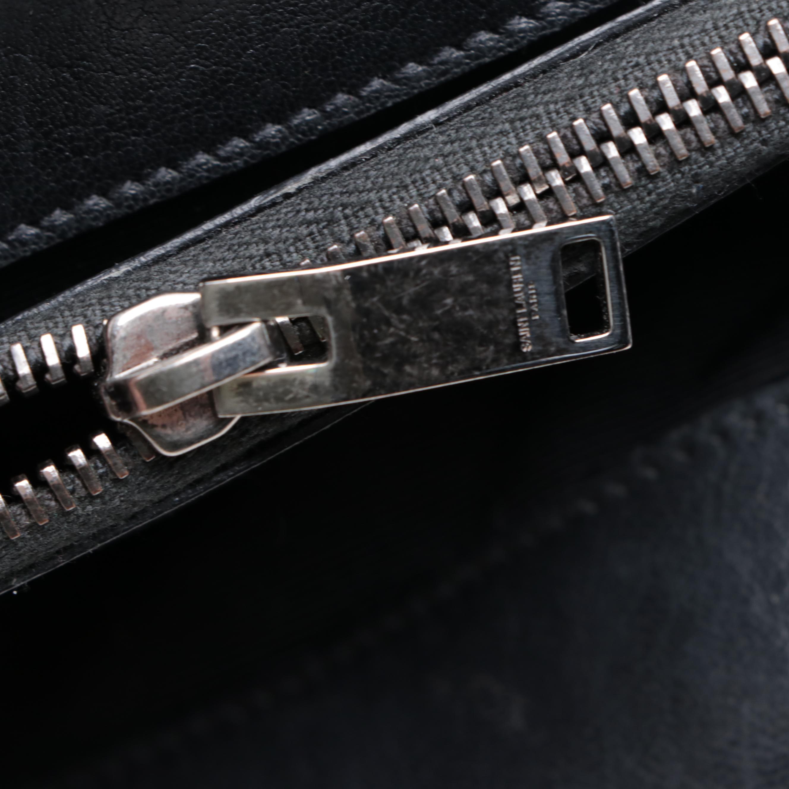 Saint Laurent Large Classic Monogram College Bag in Matelassé Chevron Leather