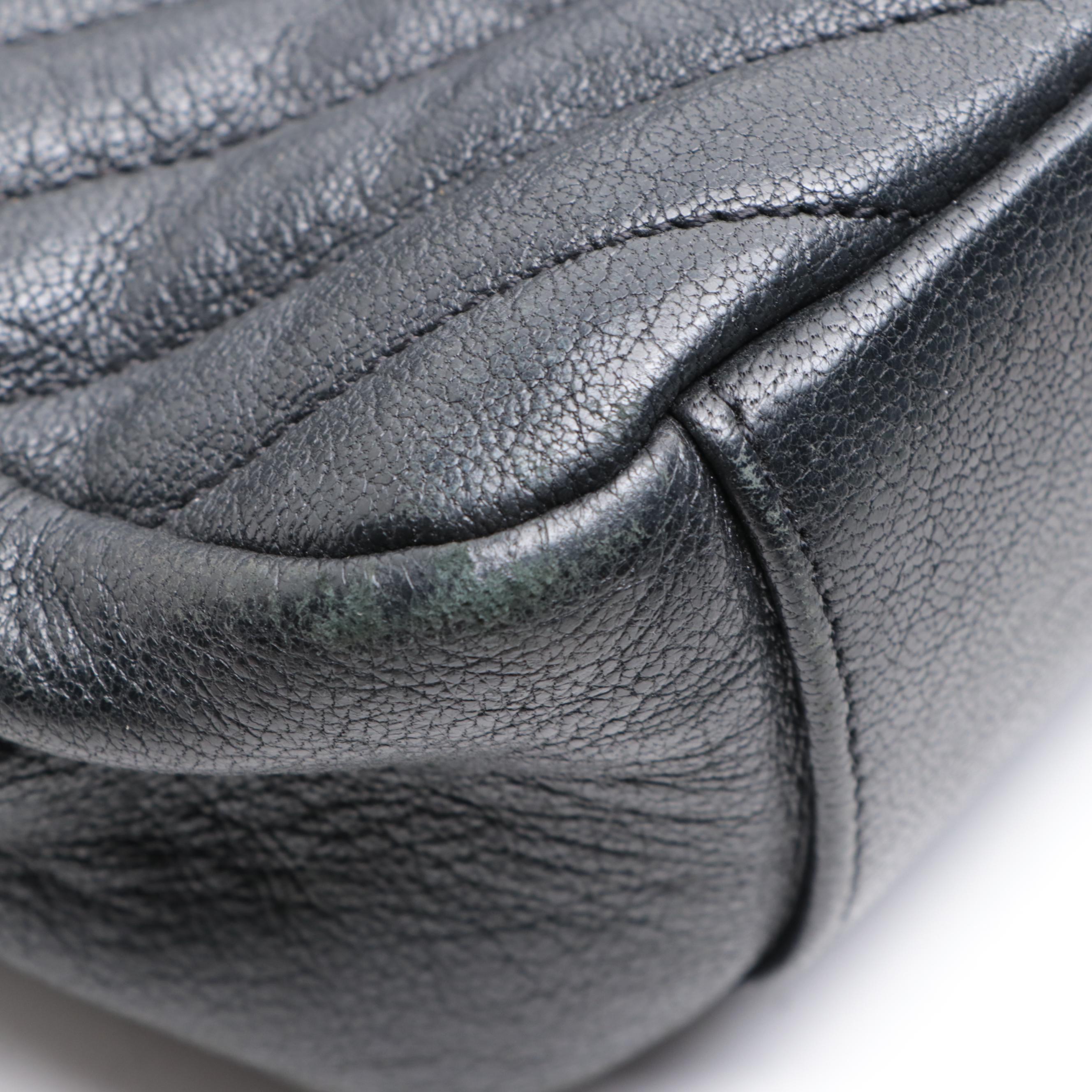 Saint Laurent Large Classic Monogram College Bag in Matelassé Chevron Leather