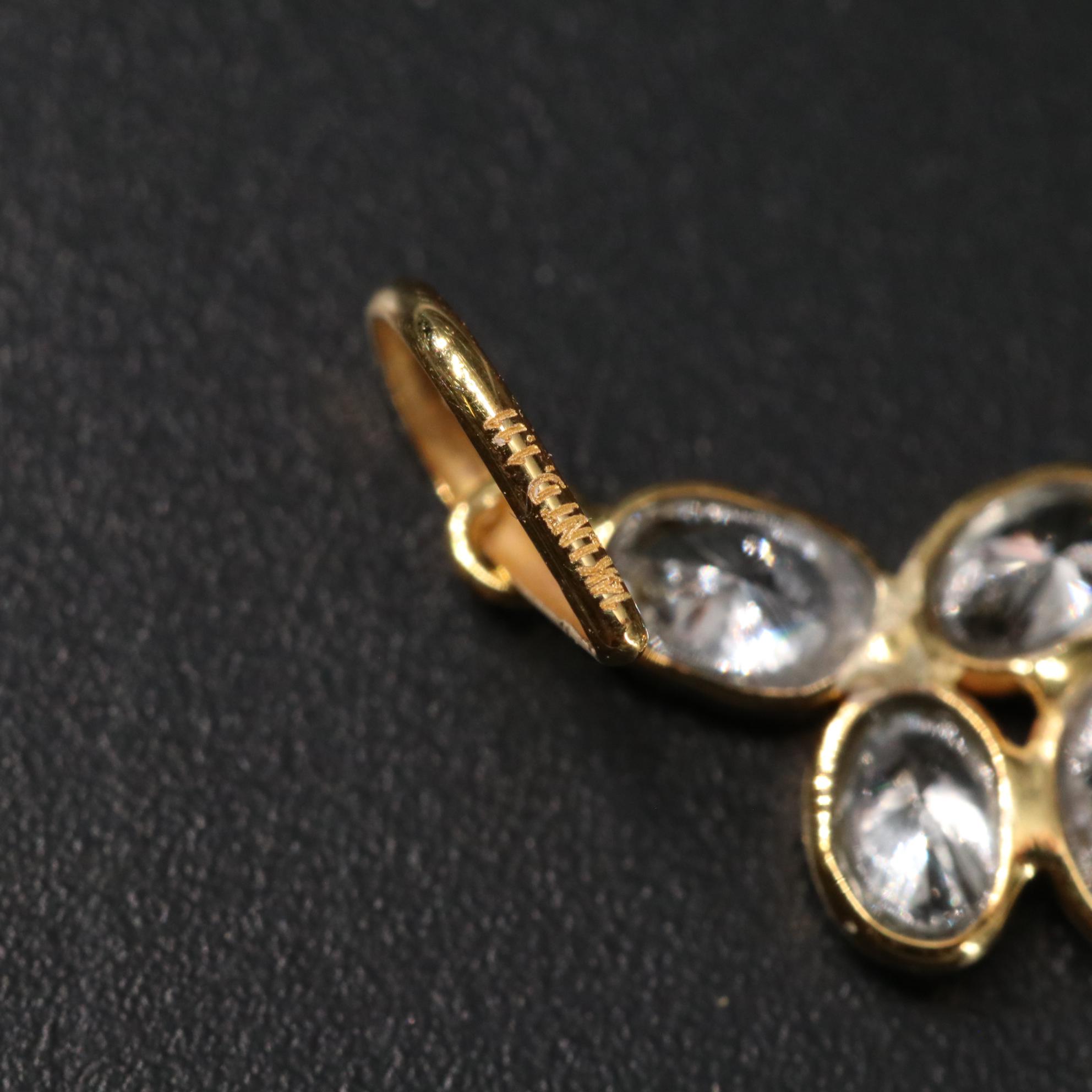 14K Lab Grown Diamond Pendant