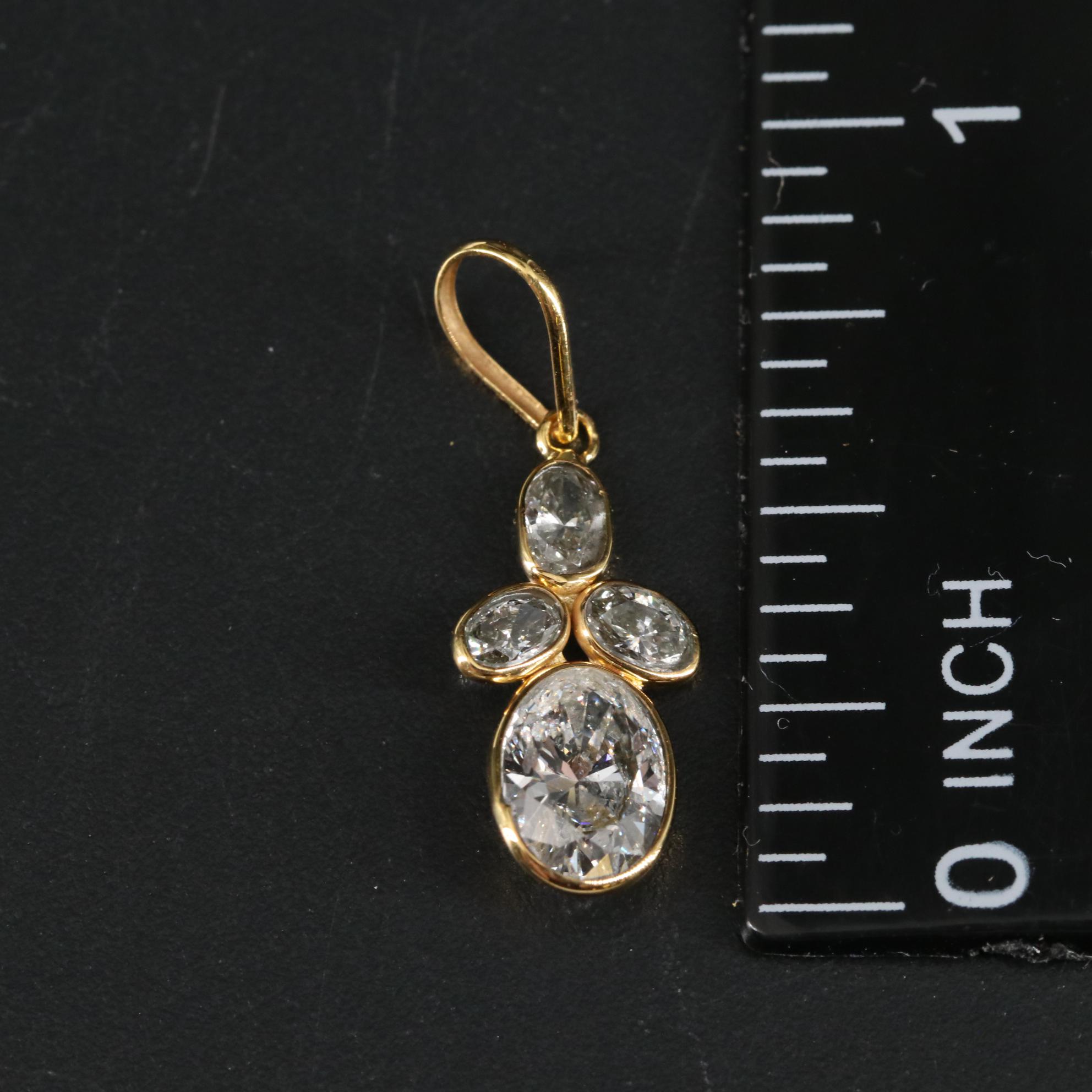 14K Lab Grown Diamond Pendant