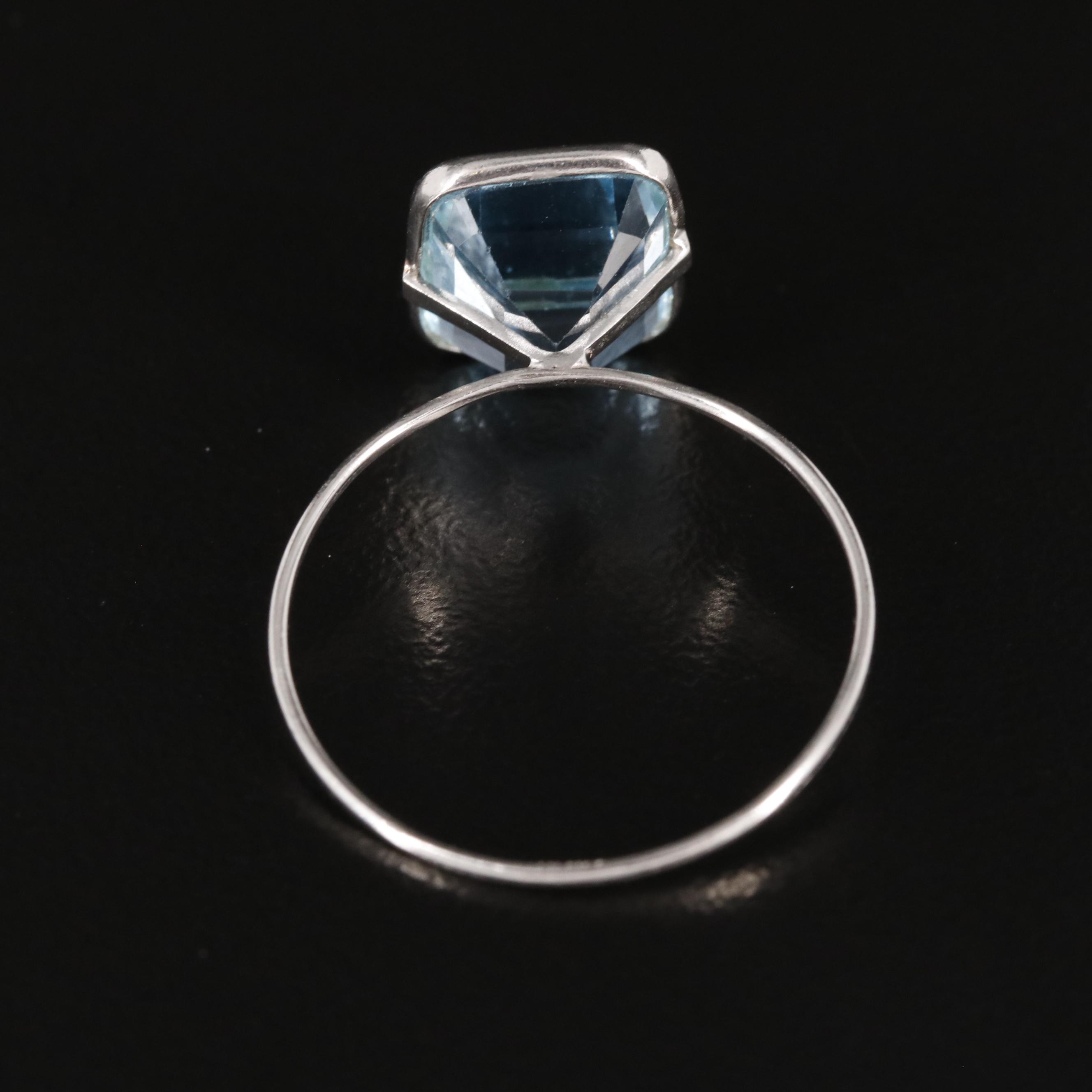 14K Blue Topaz Ring