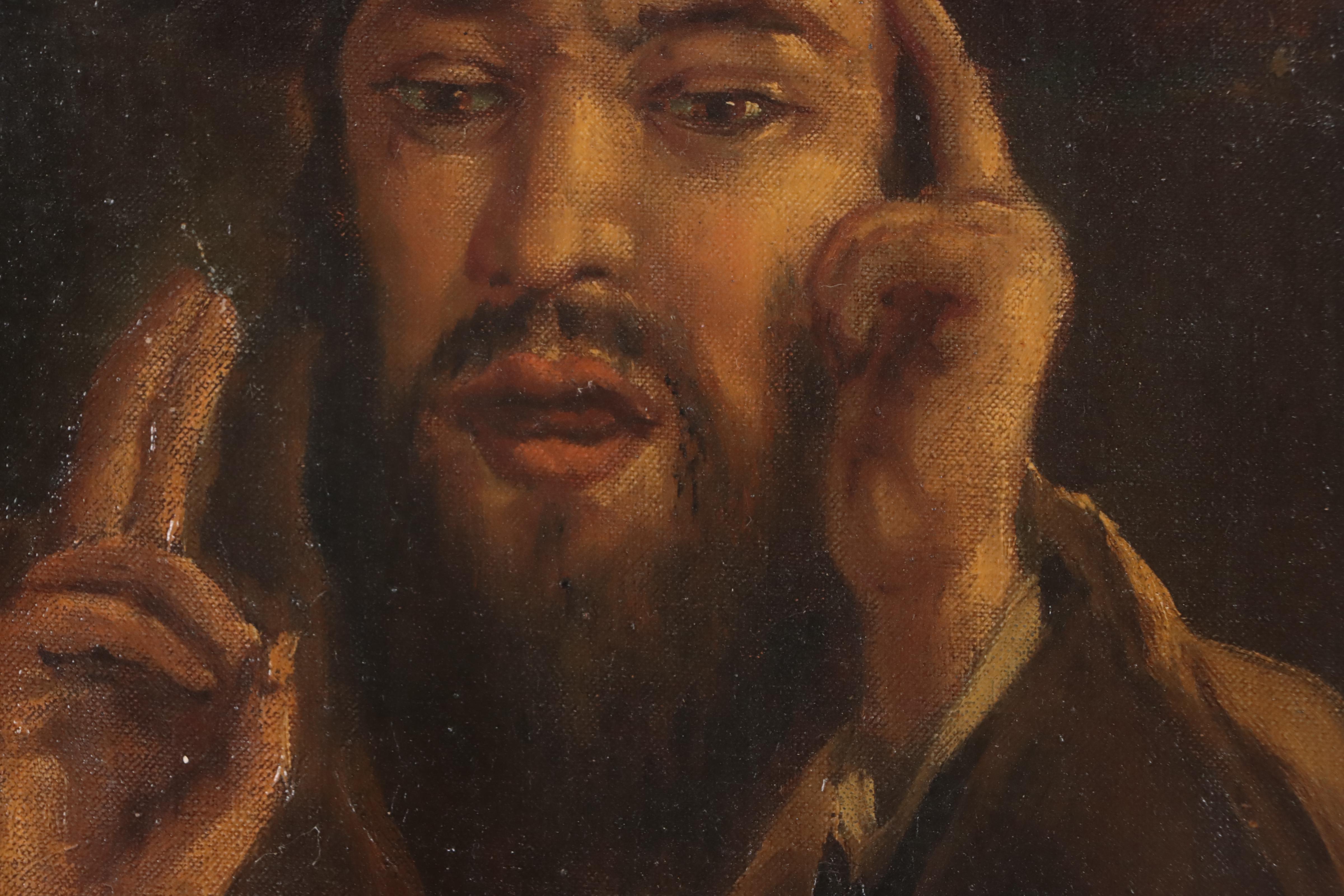 Portrait Oil Painting of Rabbi