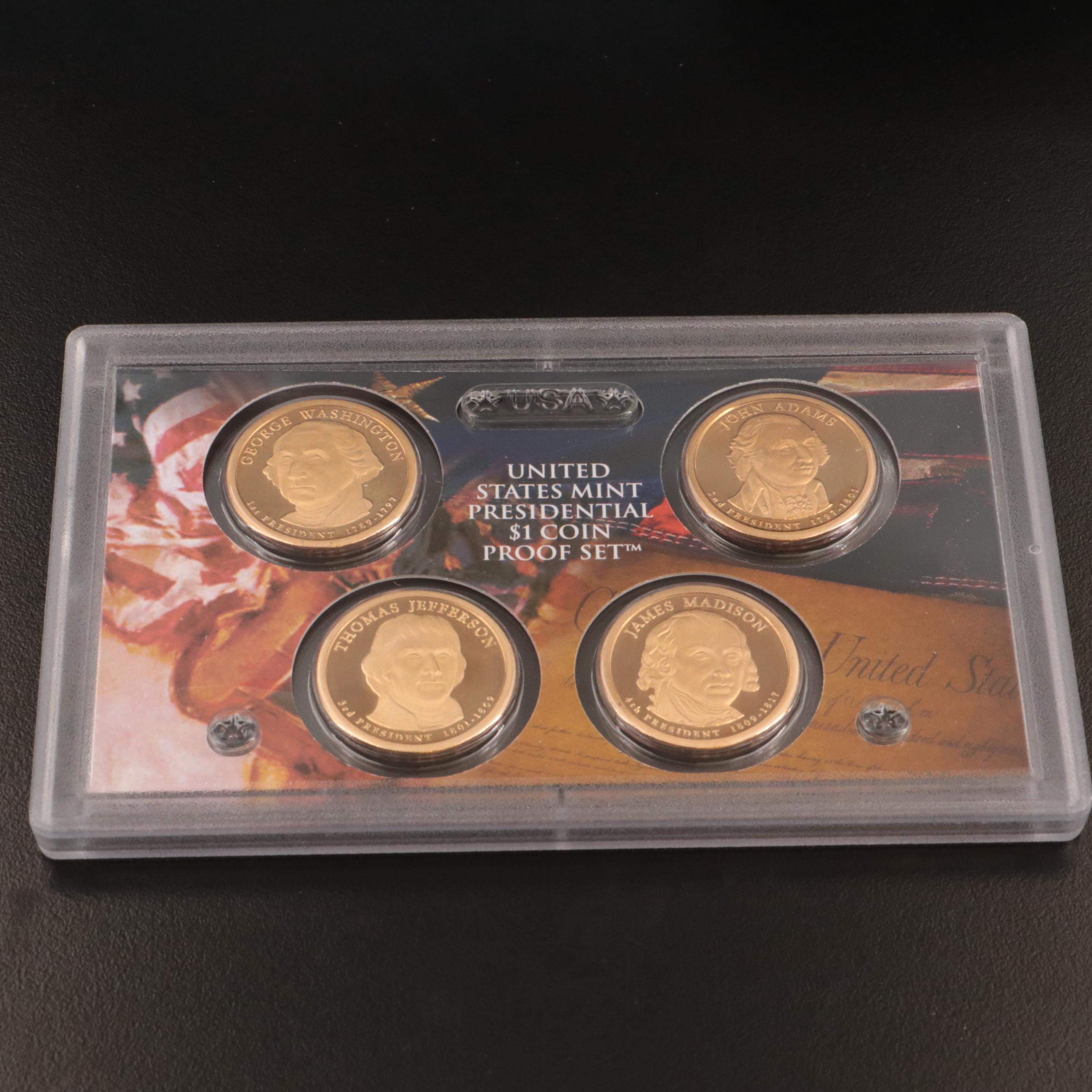 Ten Different U.S. Mint Proof Sets, 2001–2010