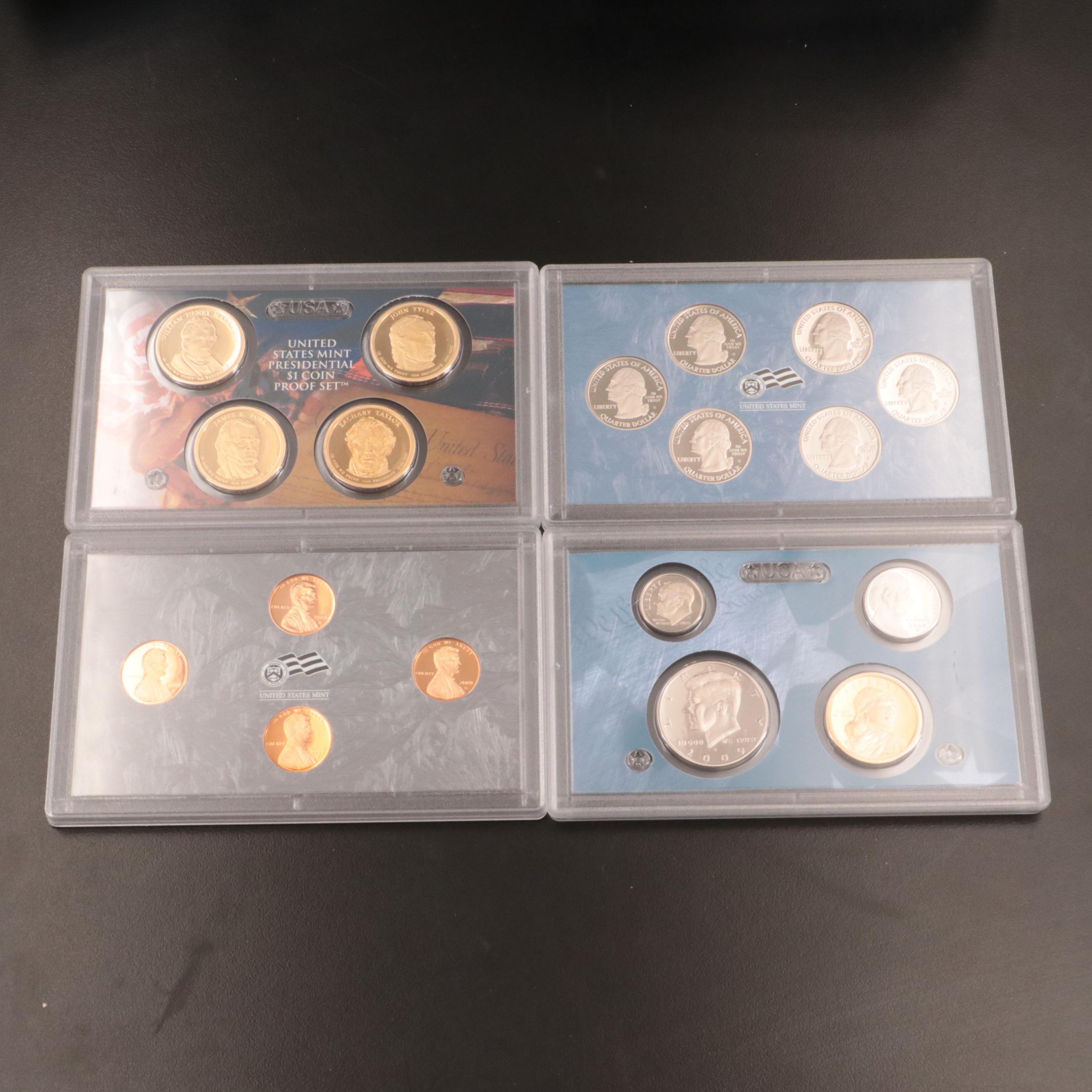 Ten Different U.S. Mint Proof Sets, 2001–2010