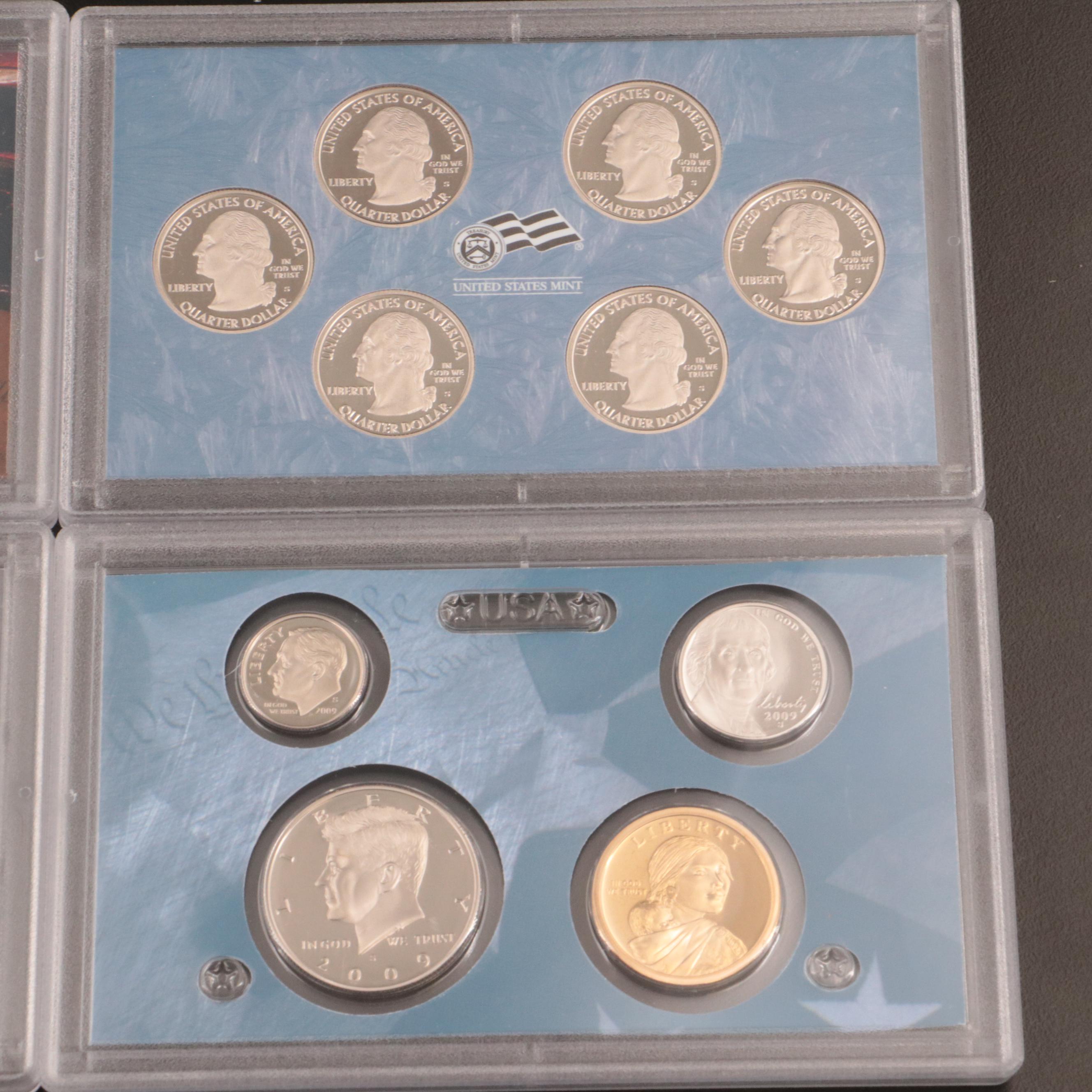 Ten Different U.S. Mint Proof Sets, 2001–2010