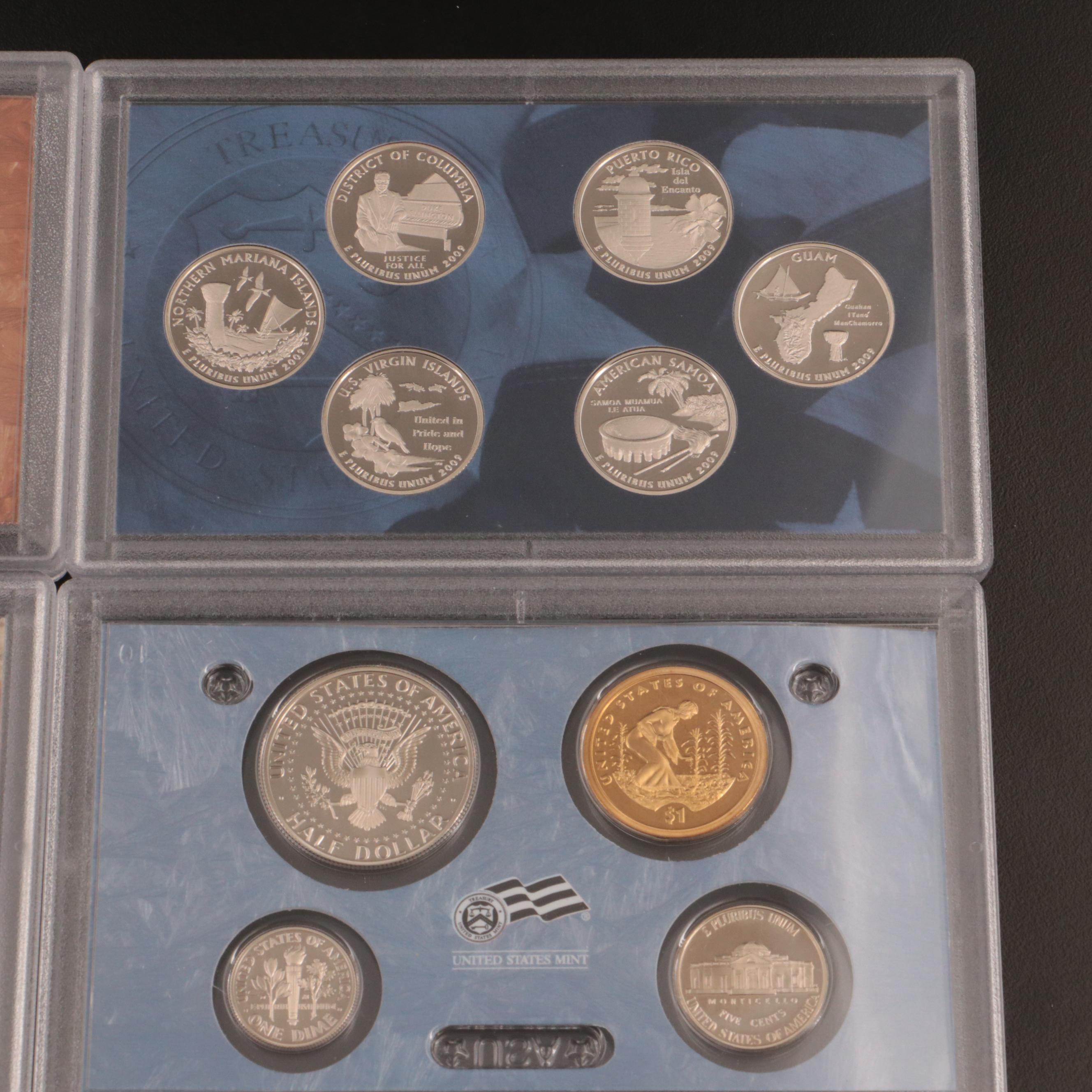 Ten Different U.S. Mint Proof Sets, 2001–2010