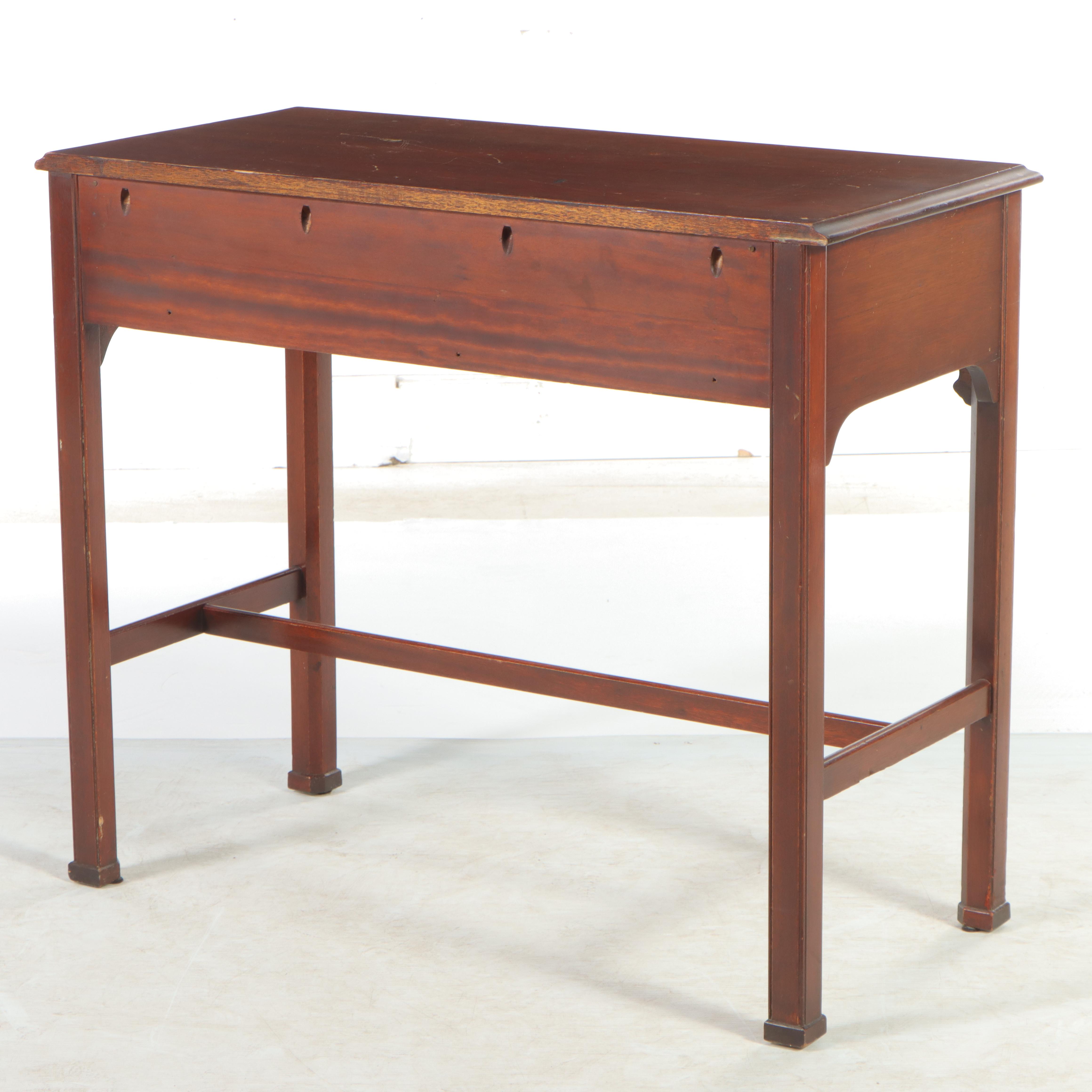 George III Style Mahogany Writing Table, Early to Mid 20th Century