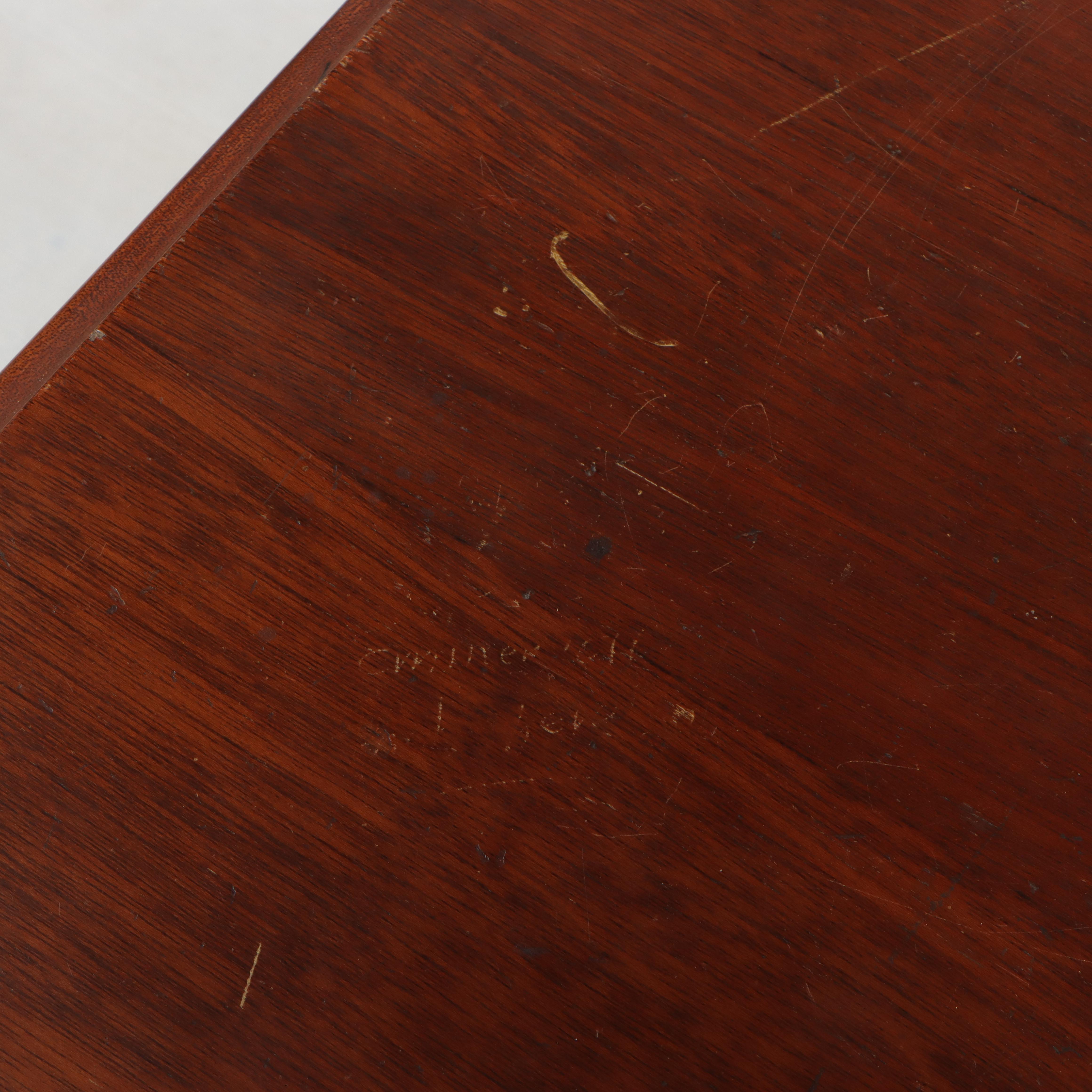 George III Style Mahogany Writing Table, Early to Mid 20th Century