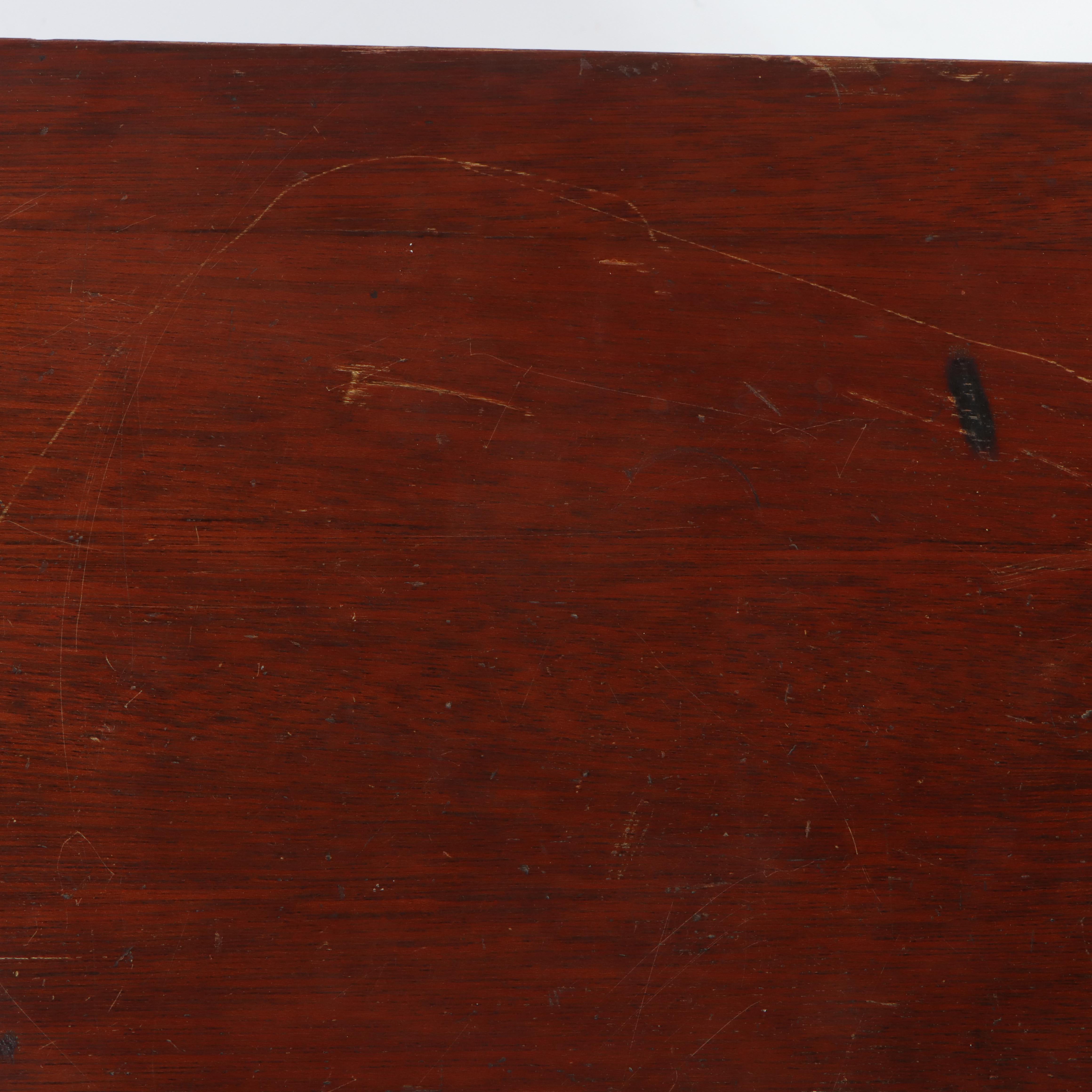 George III Style Mahogany Writing Table, Early to Mid 20th Century