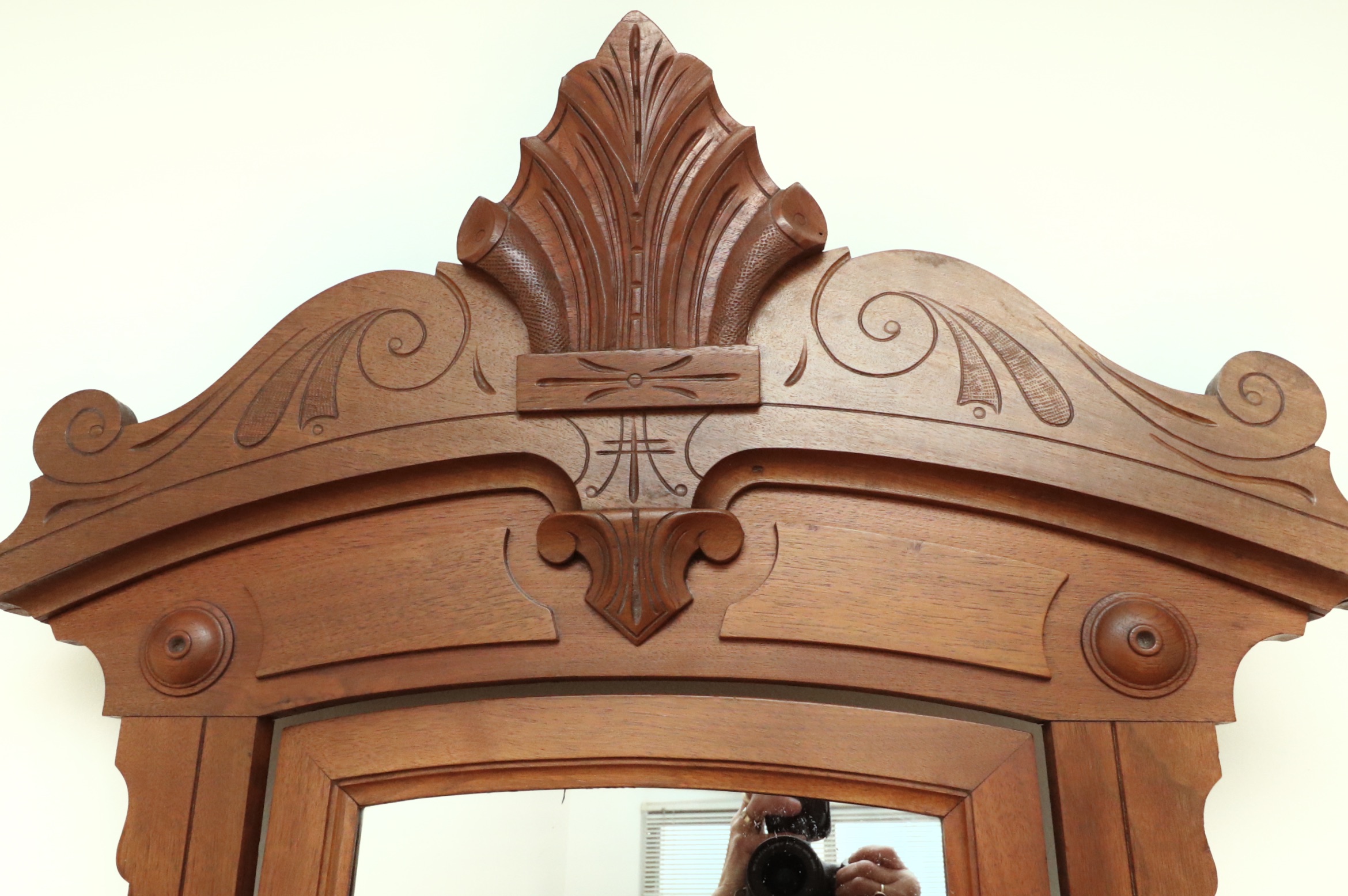 Victorian Eastlake Style Walnut Marble Top Dresser, Late 19th Century