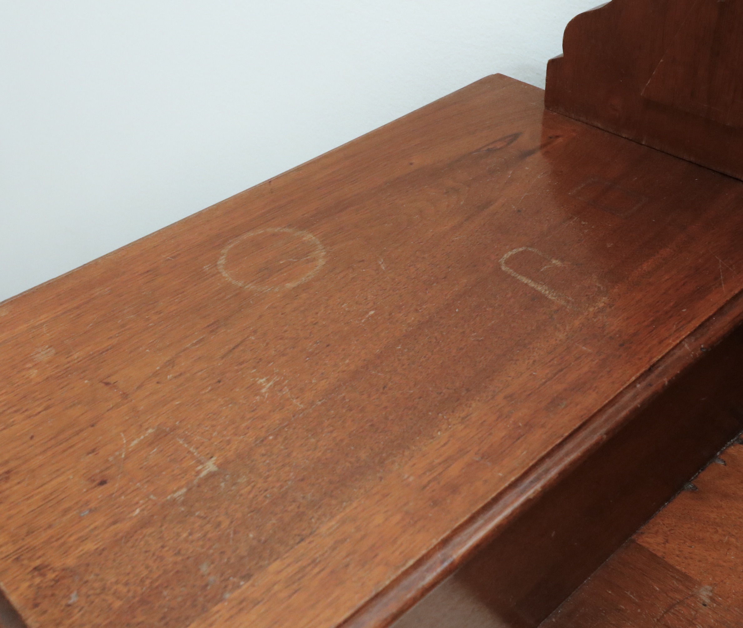 Victorian Eastlake Style Walnut Marble Top Dresser, Late 19th Century