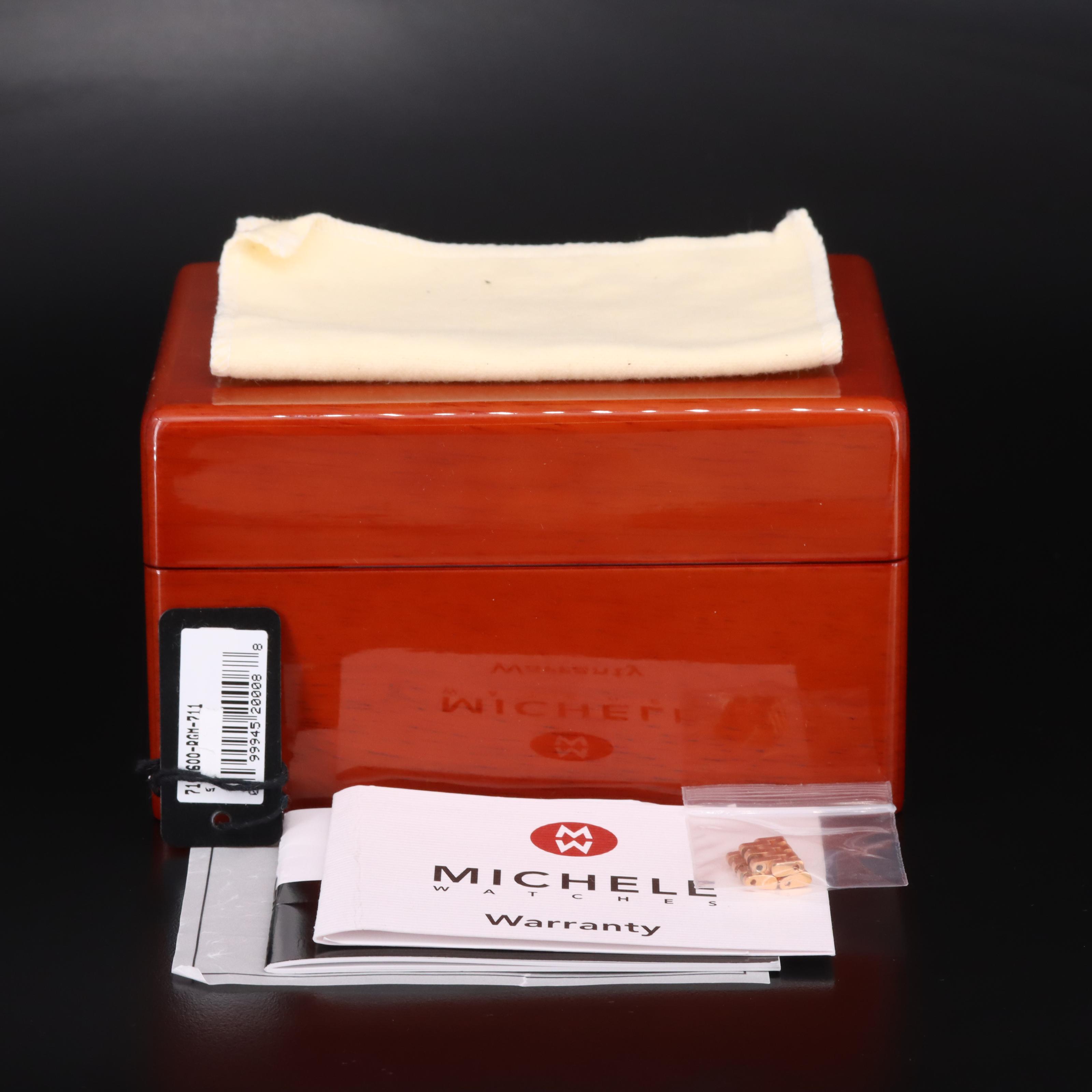 Michele Petite CSX Diamond Rose Gold Tone Watch