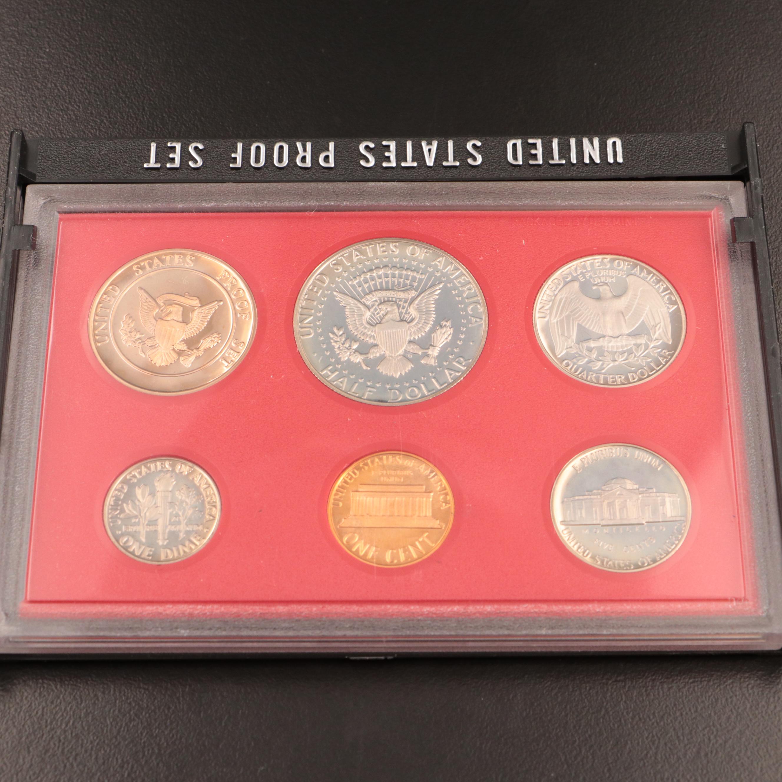 Fourteen U.S. Mint Proof Sets, 1973–1982