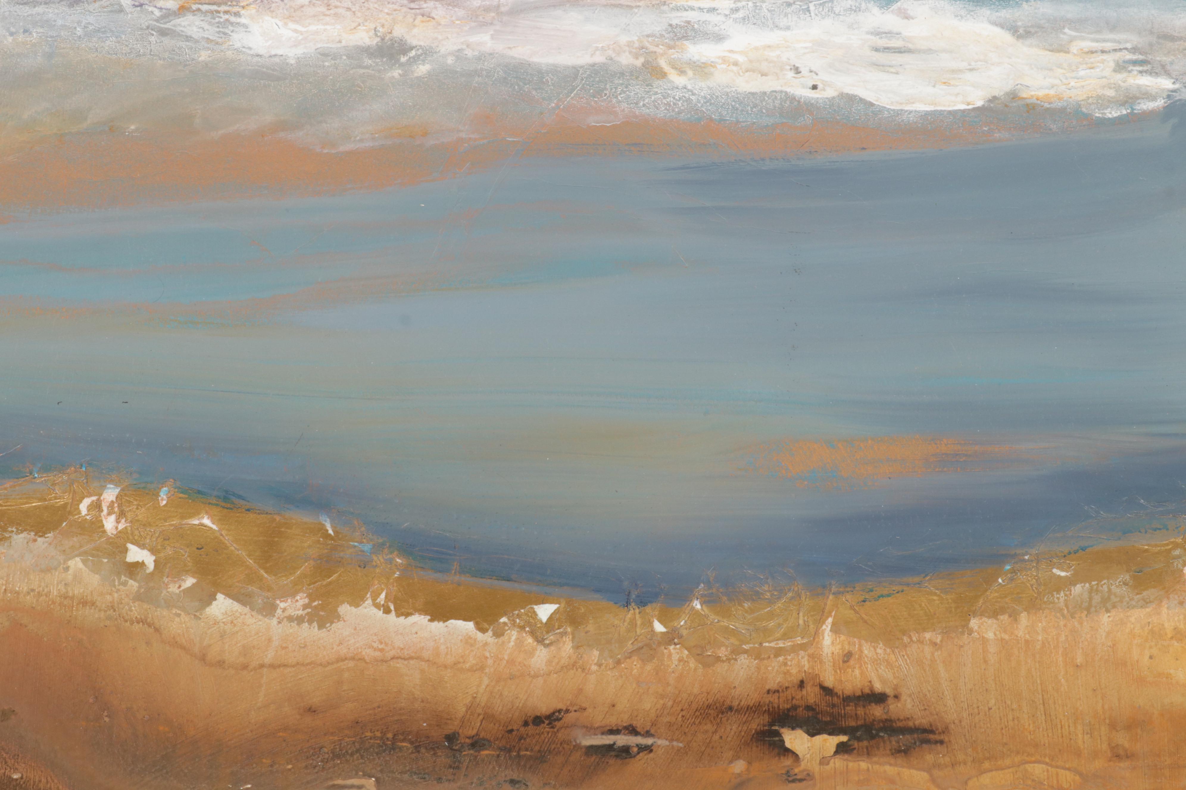 Starlie Sokol-Hohne Mixed Media Painting "Crater," Circa 2000