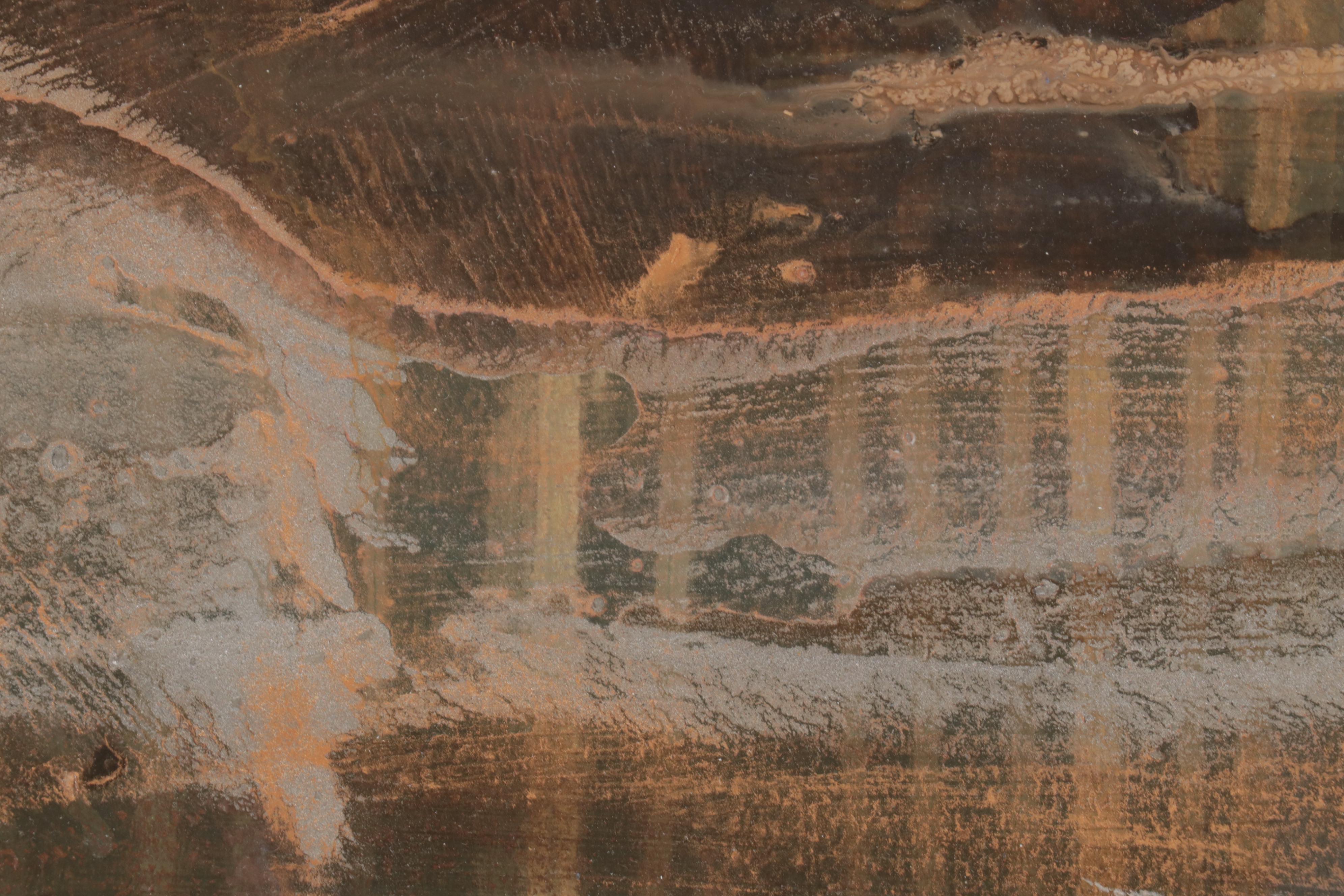 Starlie Sokol-Hohne Mixed Media Painting "Crater," Circa 2000