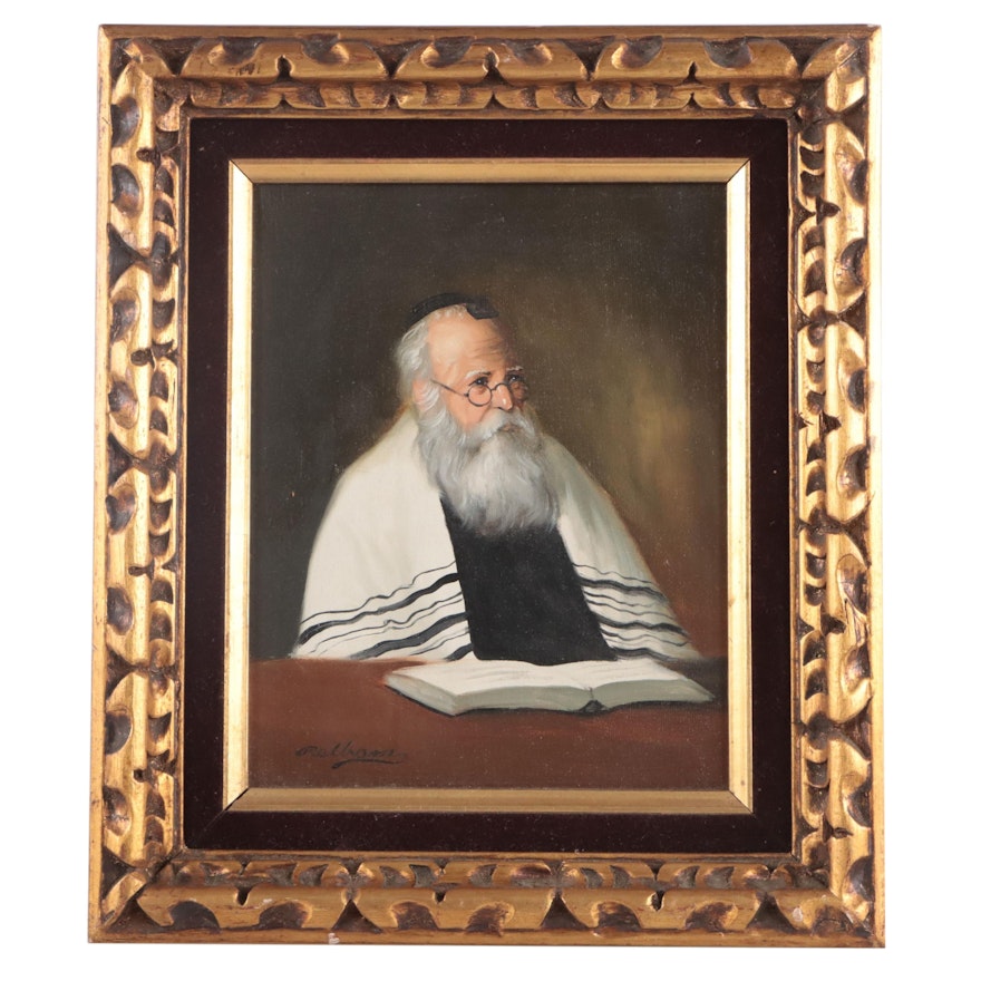 Portrait Oil Painting of Rabbi