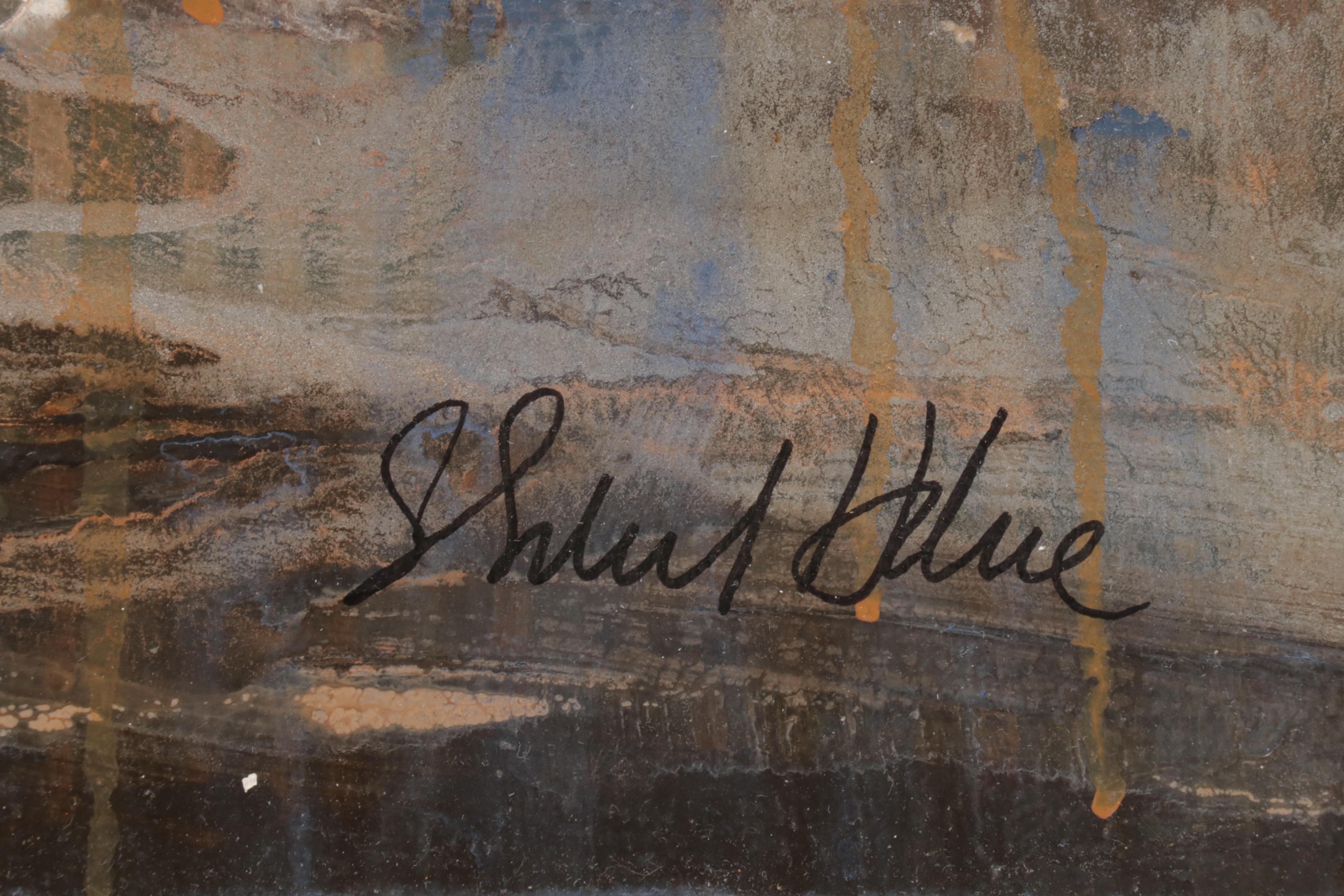 Starlie Sokol-Hohne Mixed Media Painting "Crater," Circa 2000